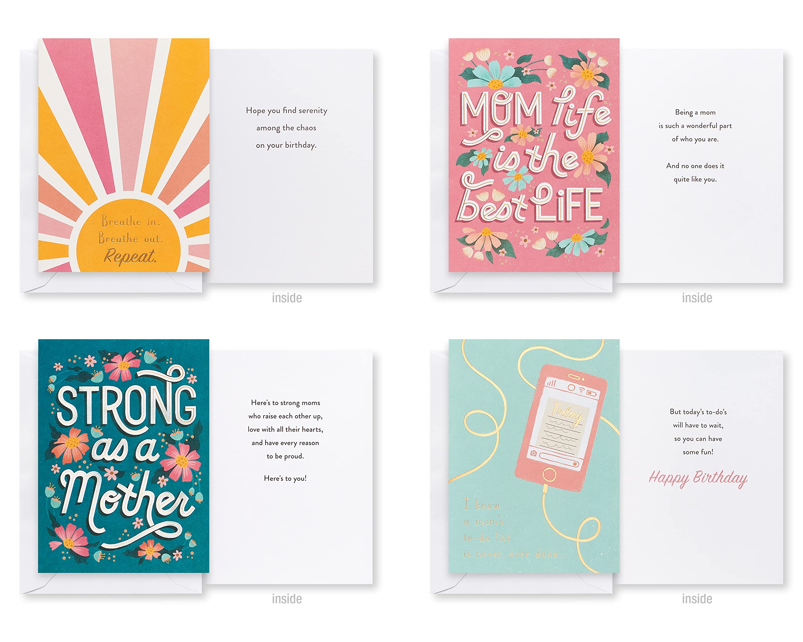 American Greetings Deluxe Cards with Envelopes, Mom Friend (32-Count) - Image 7