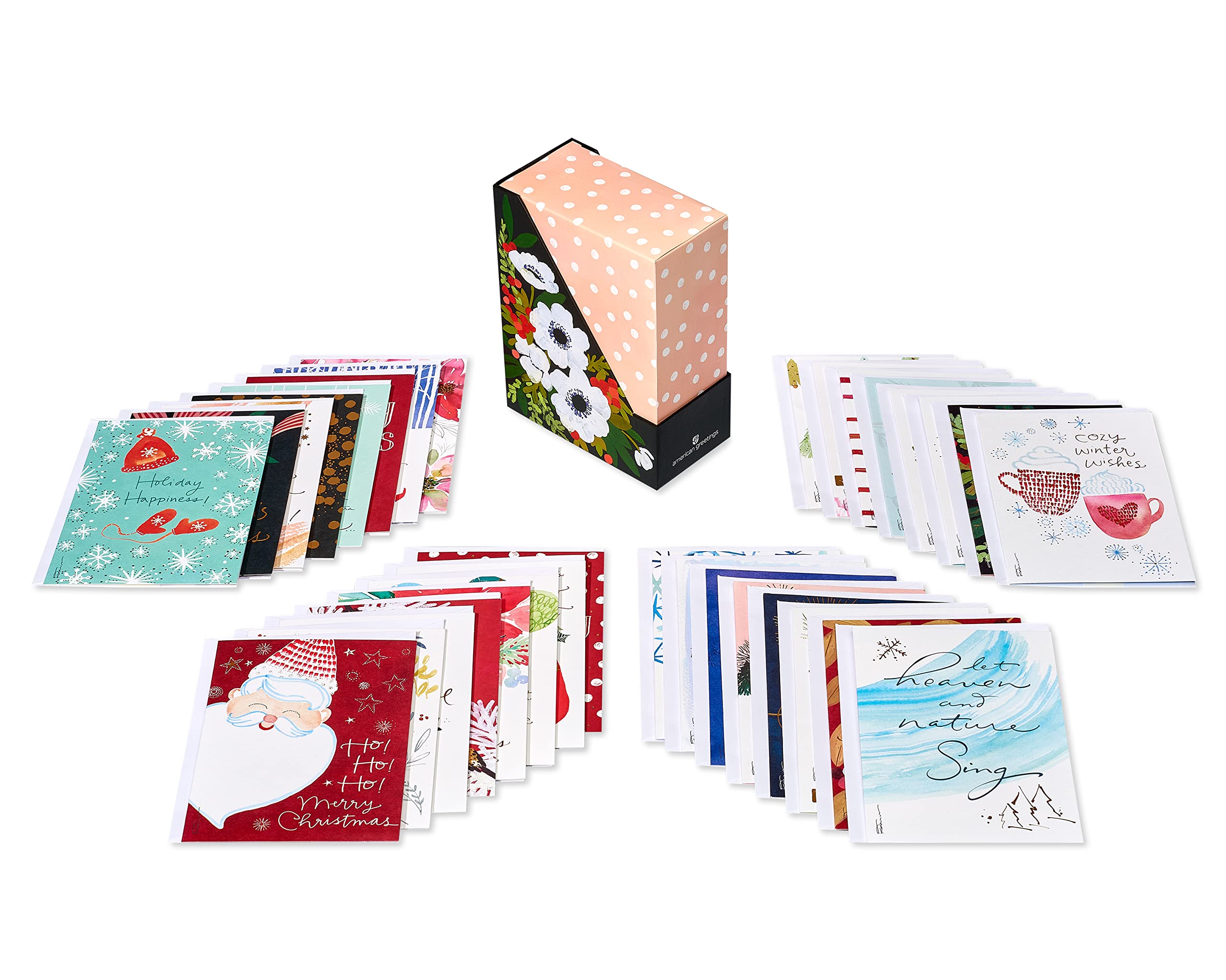 American Greetings Deluxe Christmas and Holiday Cards with Keepsake Box, Kathy Davis Designs (32-Count) - Image 3