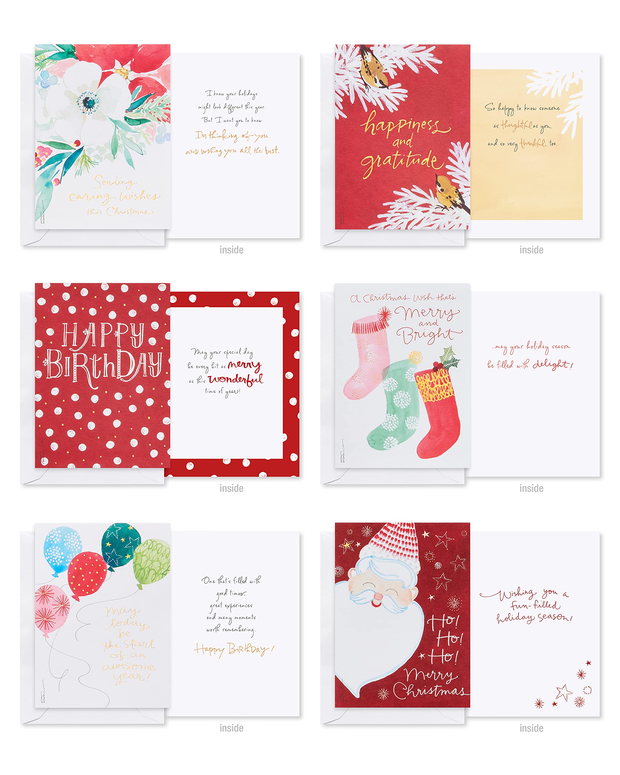 American Greetings Deluxe Christmas and Holiday Cards with Keepsake Box, Kathy Davis Designs (32-Count) - Image 4