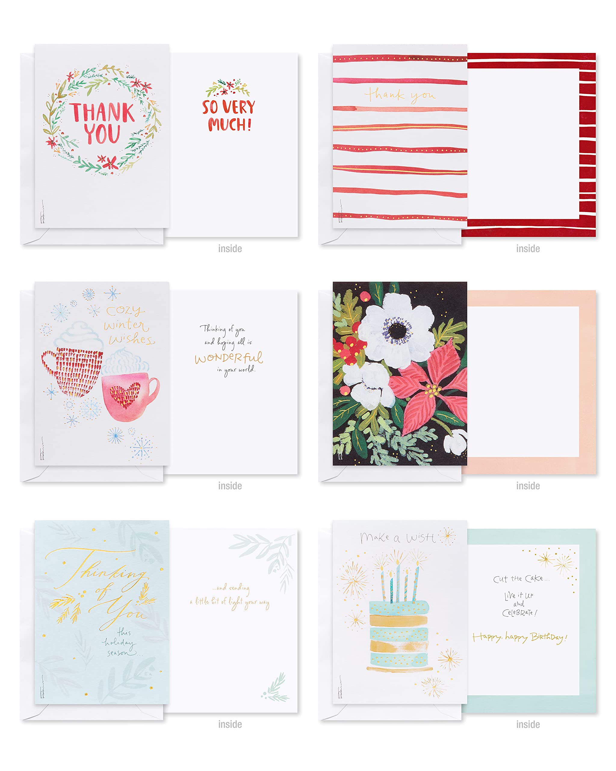 American Greetings Deluxe Christmas and Holiday Cards with Keepsake Box, Kathy Davis Designs (32-Count) - Image 5