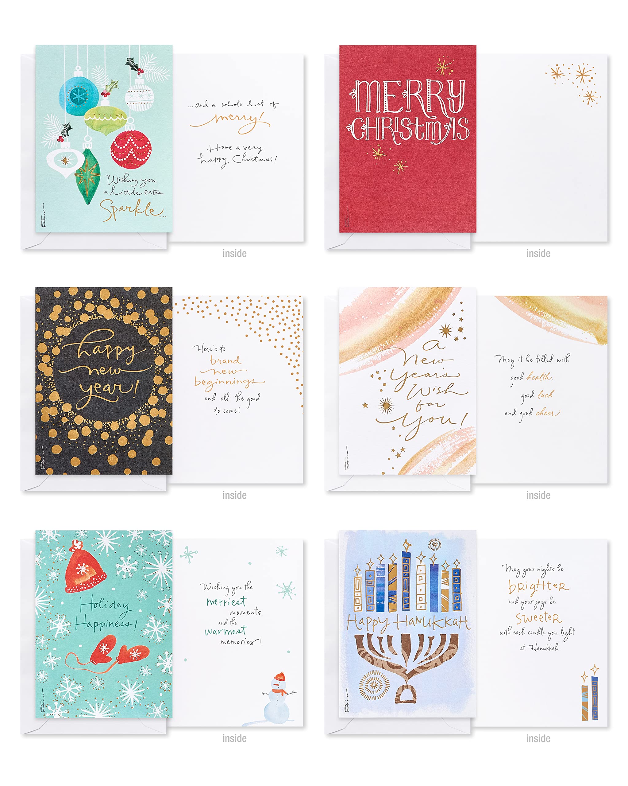 American Greetings Deluxe Christmas and Holiday Cards with Keepsake Box, Kathy Davis Designs (32-Count) - Image 6