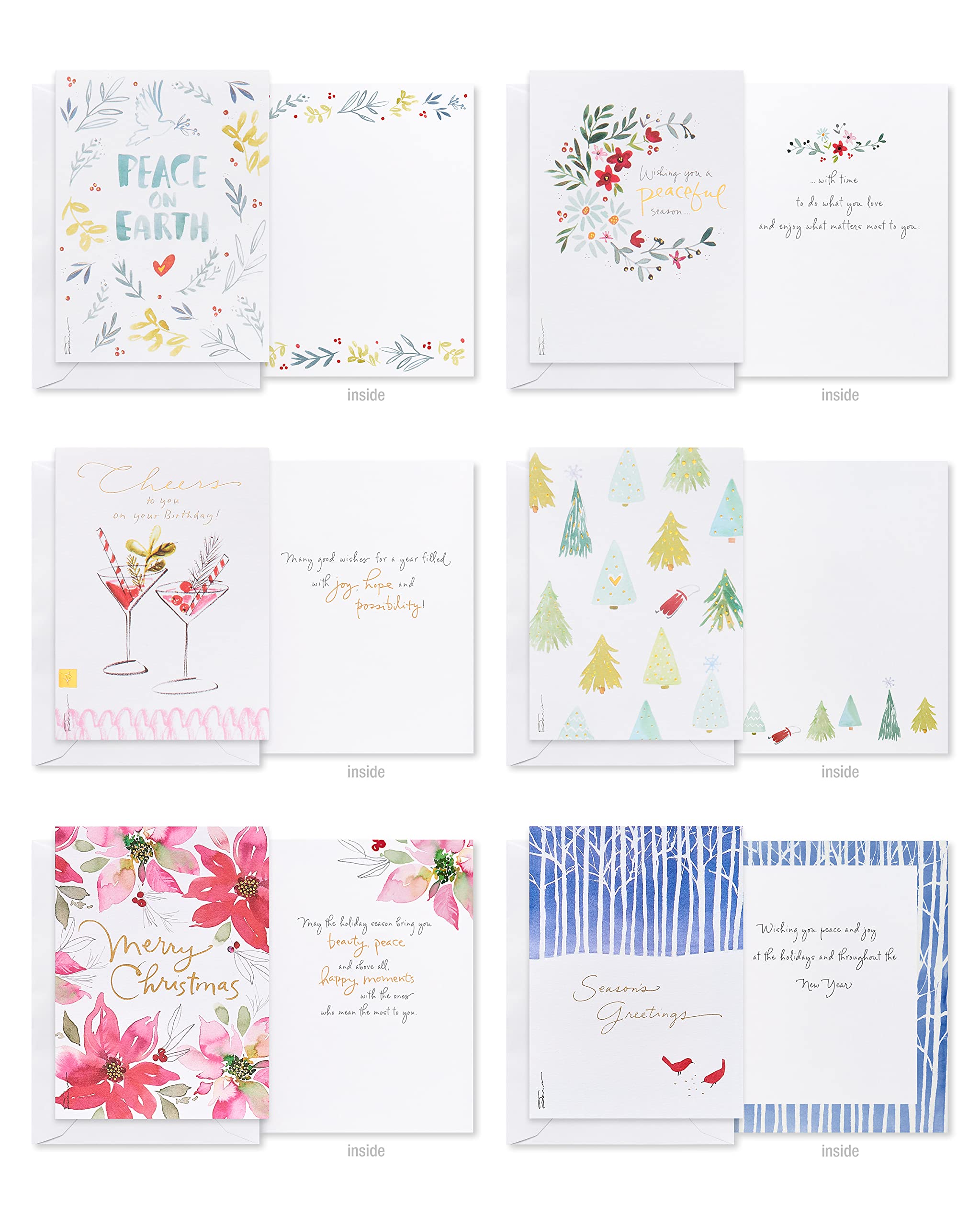 American Greetings Deluxe Christmas and Holiday Cards with Keepsake Box, Kathy Davis Designs (32-Count) - Image 8