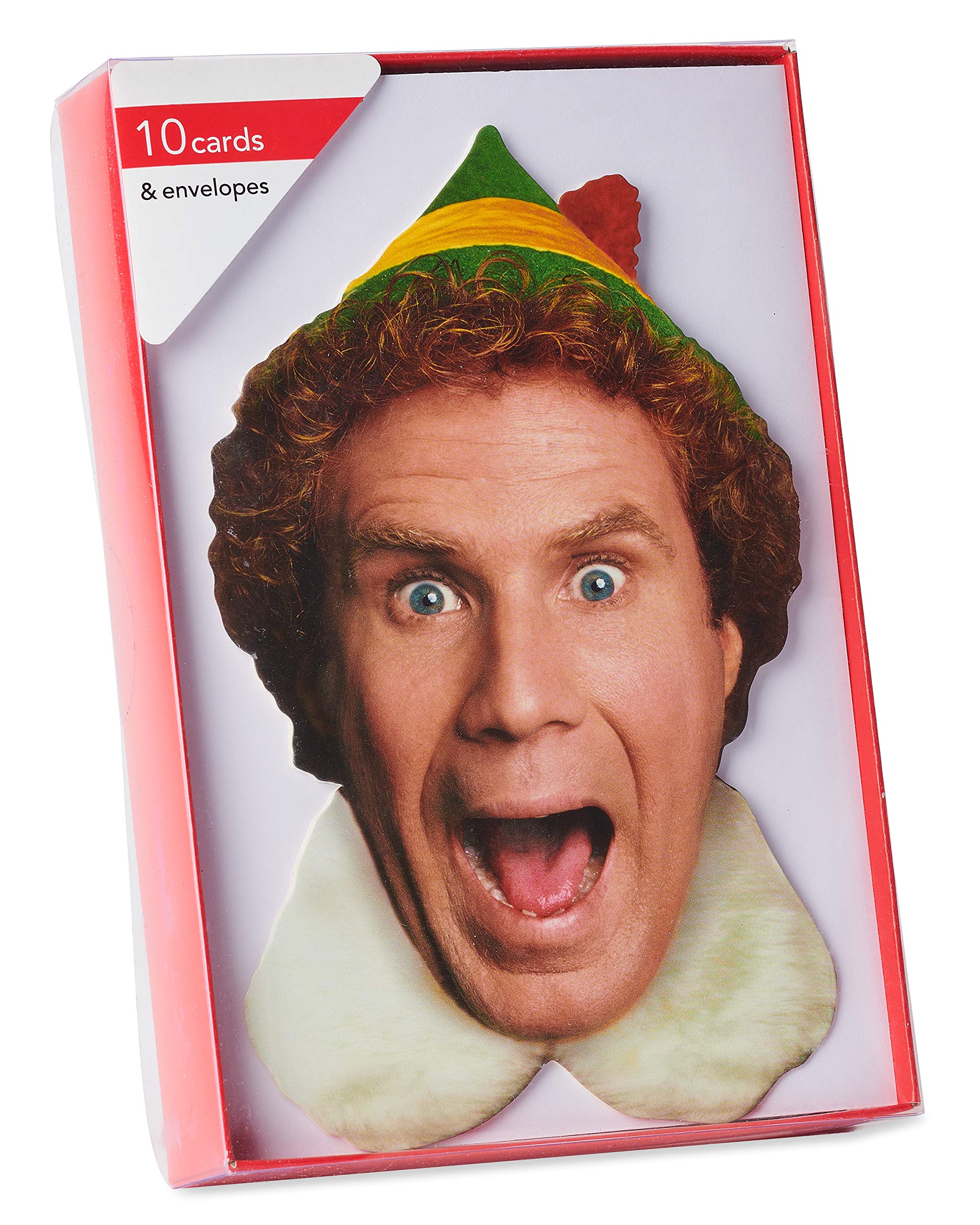 American Greetings Deluxe Christmas Cards Boxed with Envelopes, Santa's Coming, Buddy the Elf (10-Count) - Image 5