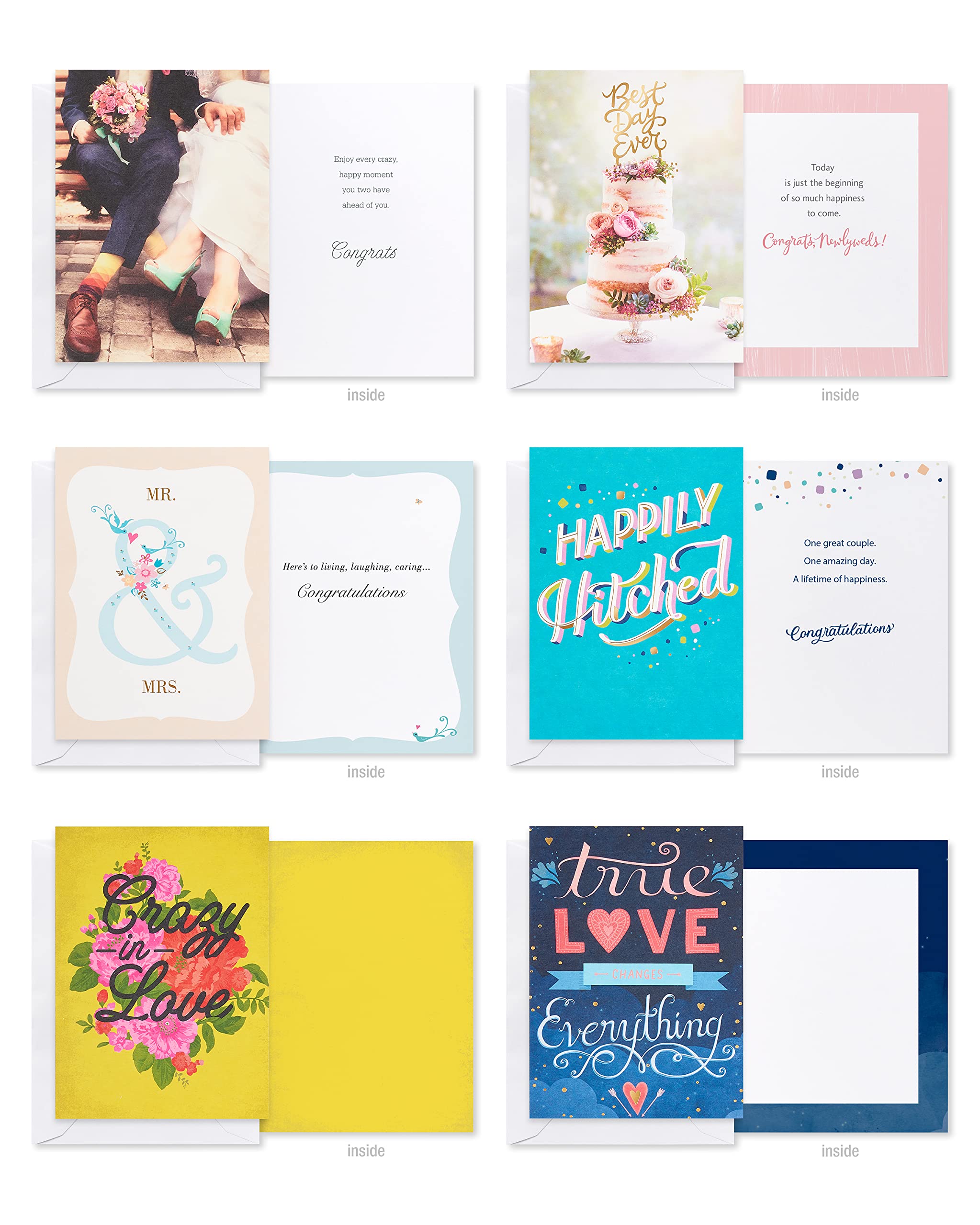 American Greetings Deluxe Wedding Card Assortment (32-Count) - Image 4