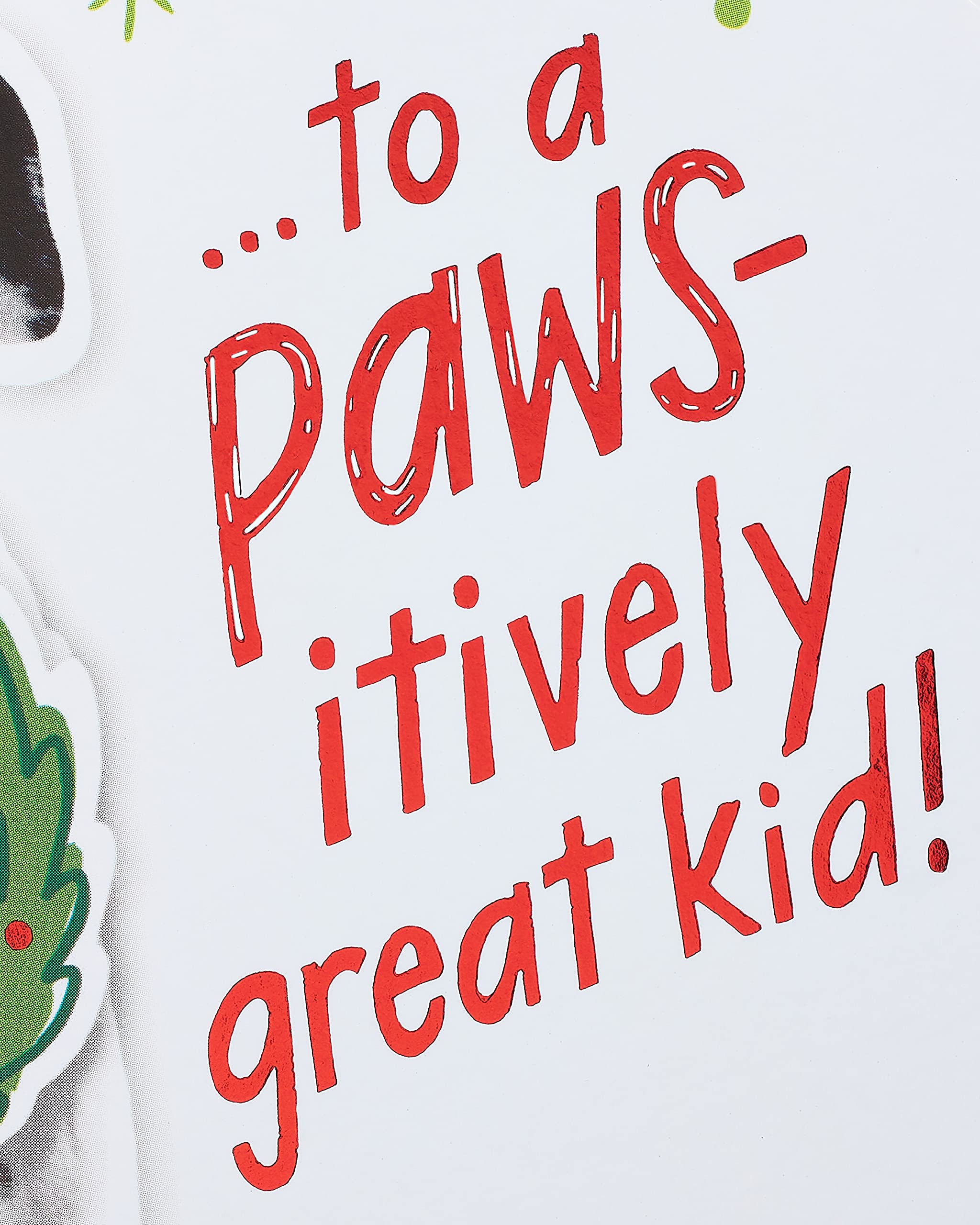 American Greetings Dog Christmas Card (Happy Howl-idays!) - Image 3