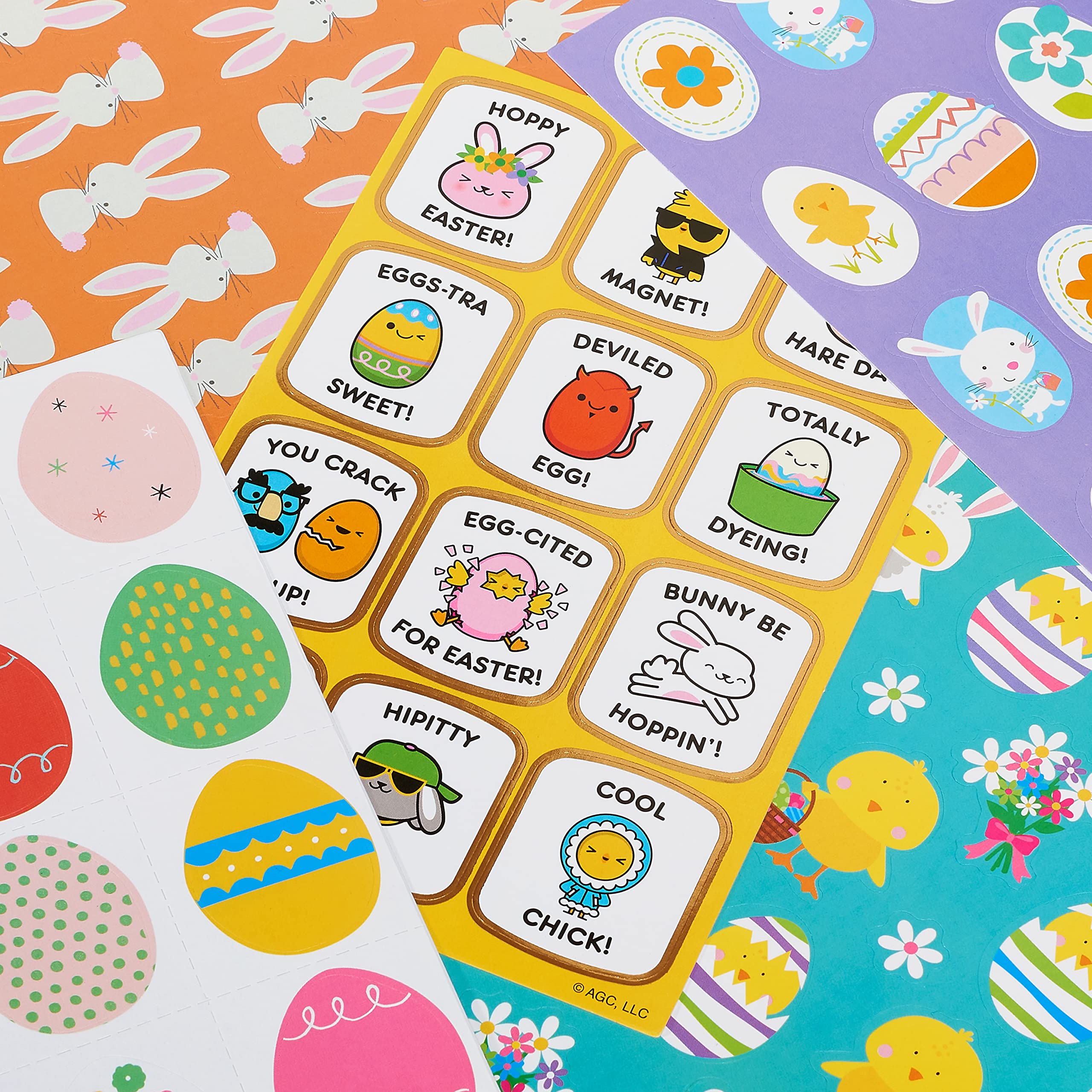 American Greetings Easter Stickers for Kids, Easter Eggs and Bunnies (316-Count) - Image 3