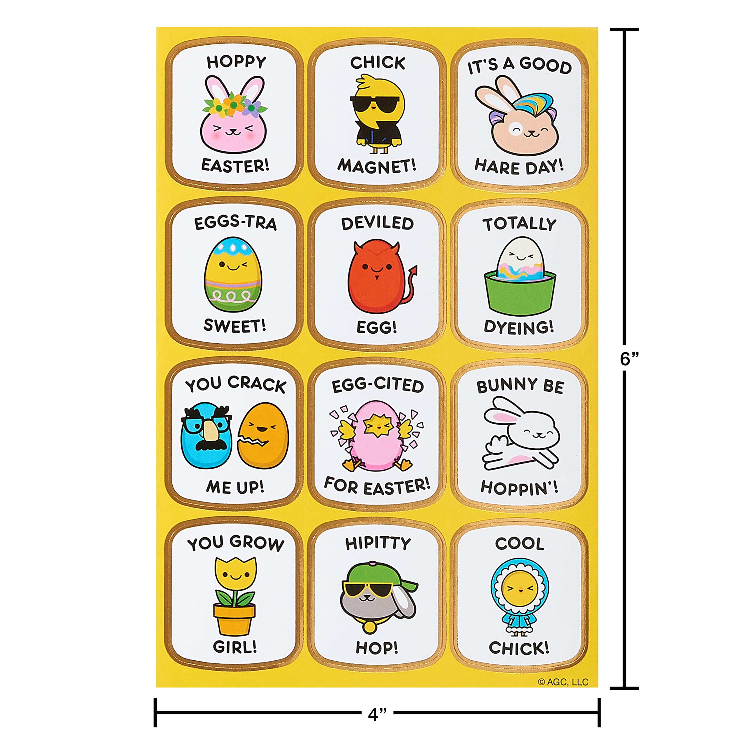American Greetings Easter Stickers for Kids, Easter Eggs and Bunnies (316-Count) - Image 4