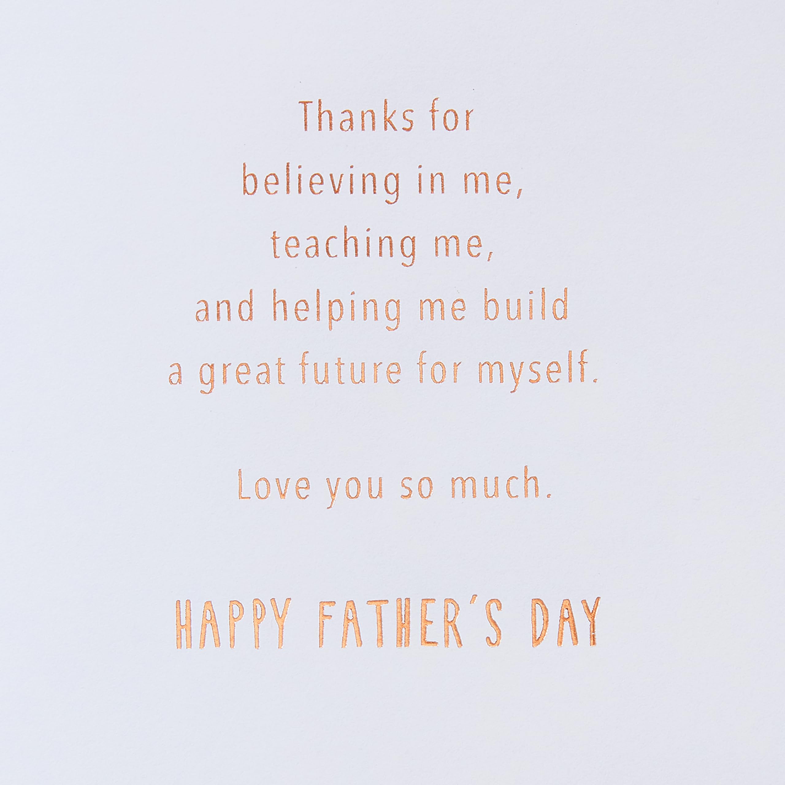 American Greetings Fathers Day Card from Daughter (Believing In Me) - Image 3