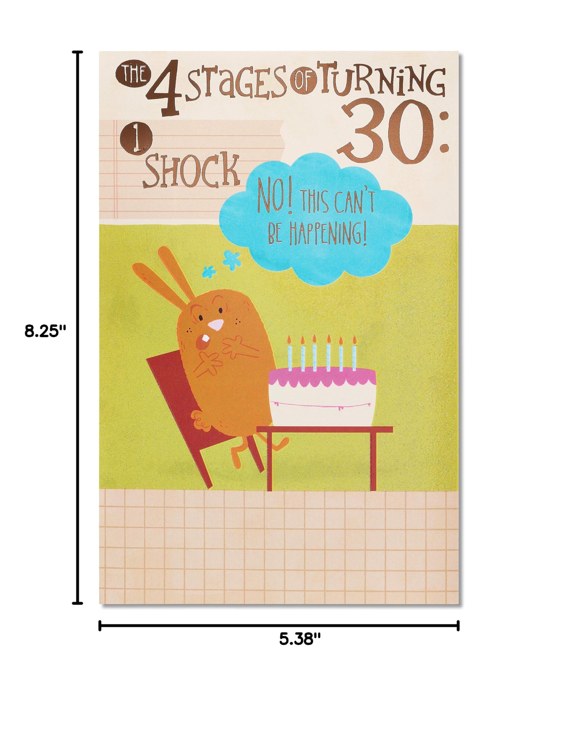 American Greetings Funny 30th Birthday Card (Four Stages) - Image 3