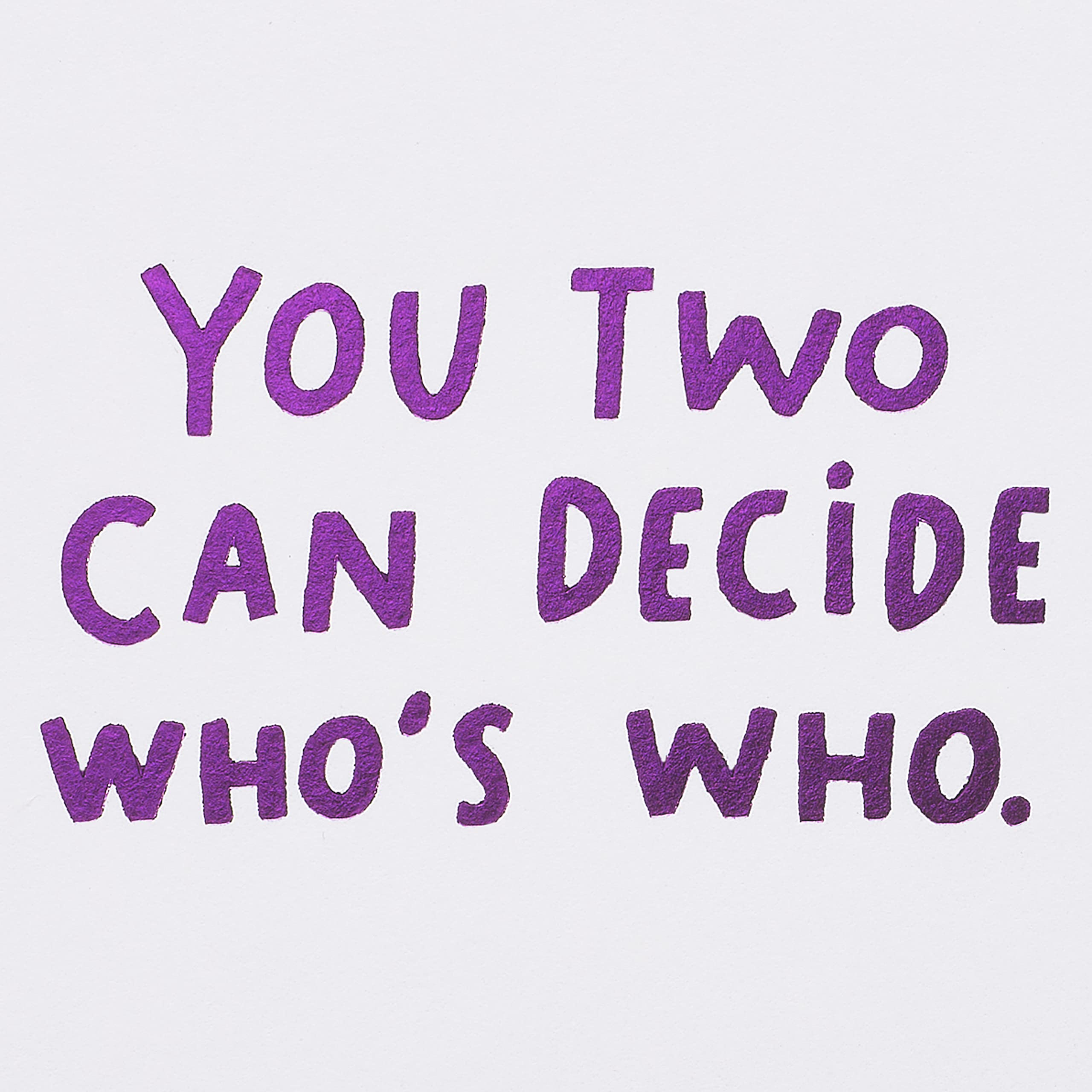 American Greetings Funny Anniversary Card for Couple (Who's Who) - Image 3