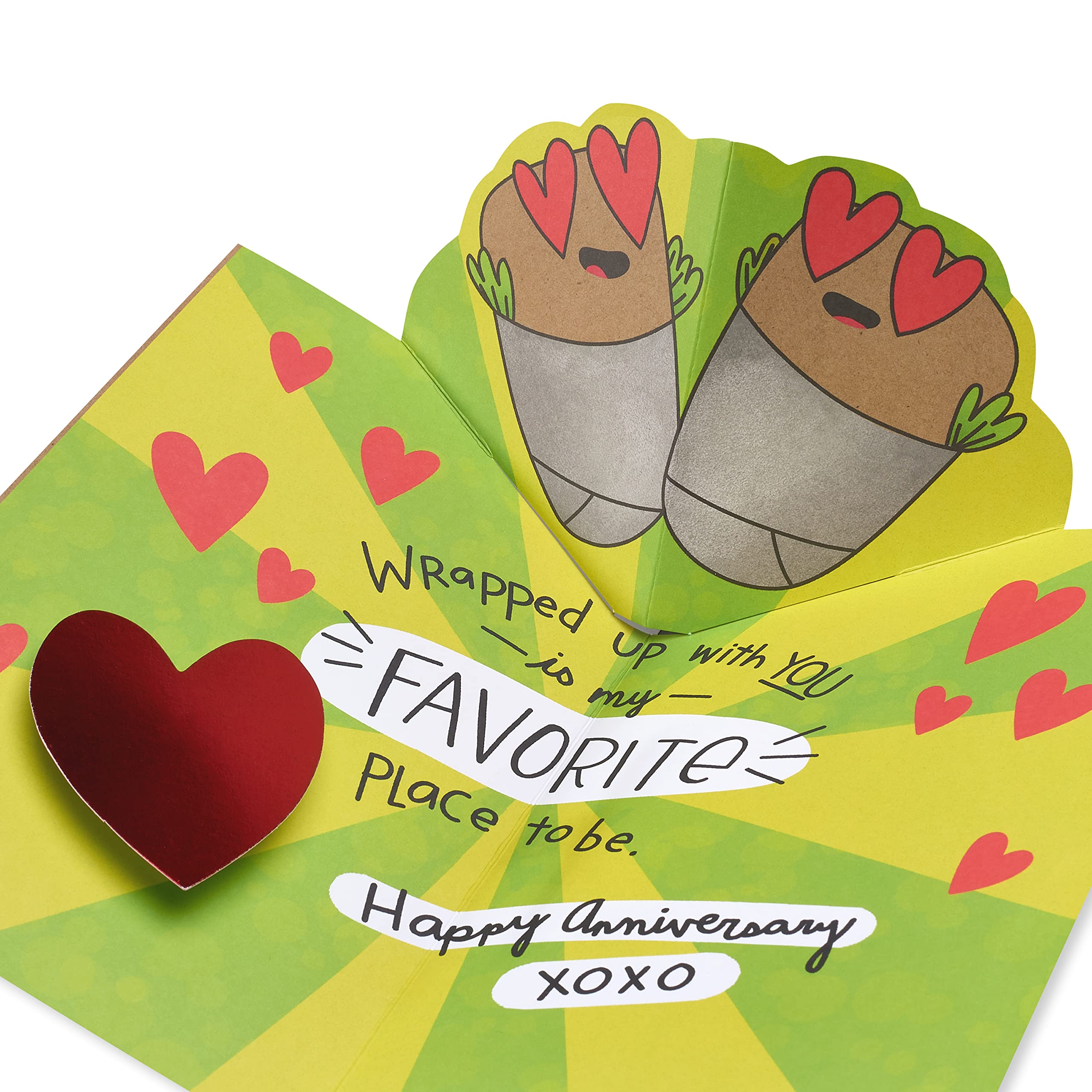 American Greetings Funny Anniversary Card for Husband, Wife, Boyfriend, Girlfriend or Significant Other (Wrapped Up With You) - Image 5