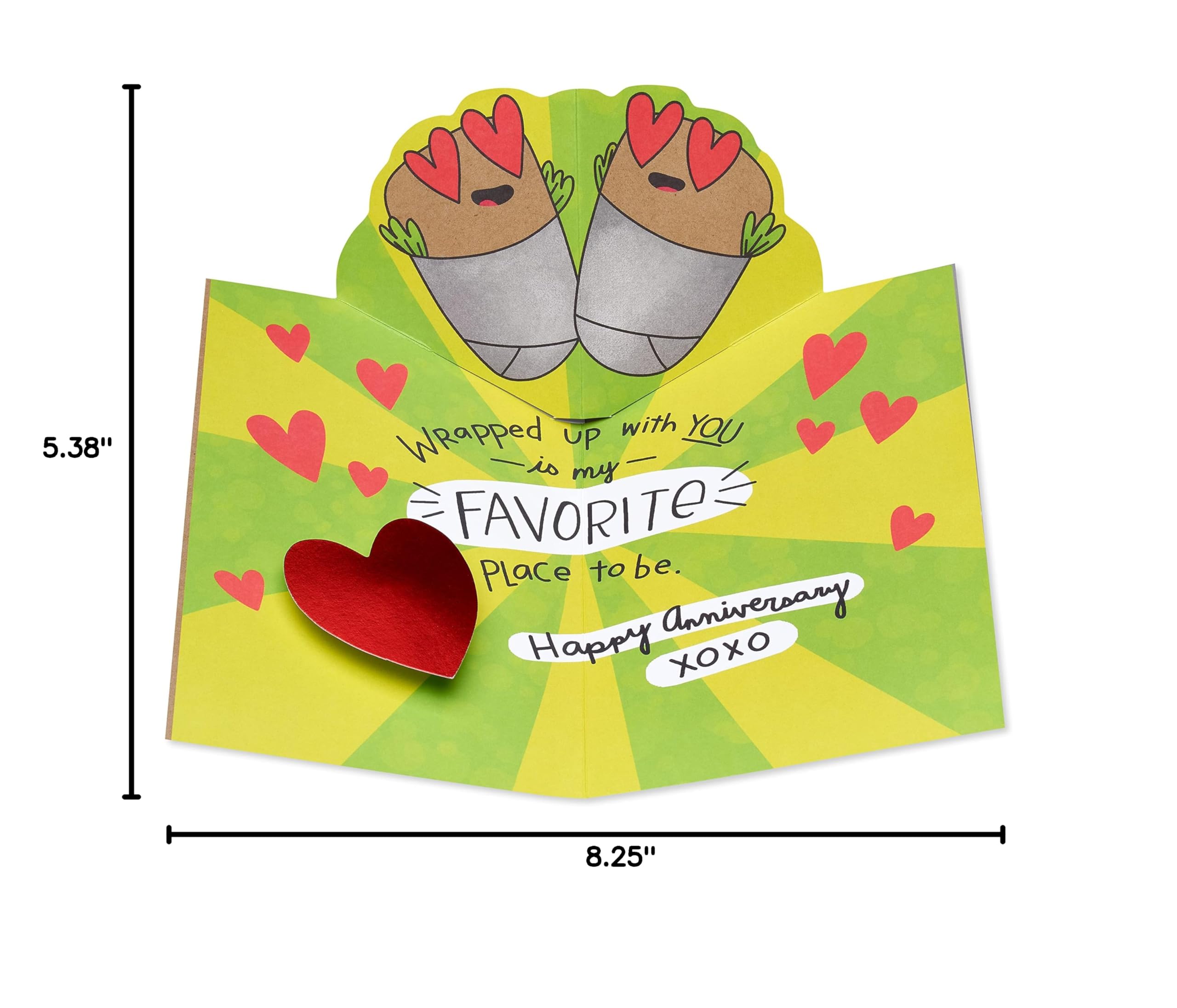 American Greetings Funny Anniversary Card for Husband, Wife, Boyfriend, Girlfriend or Significant Other (Wrapped Up With You) - Image 7