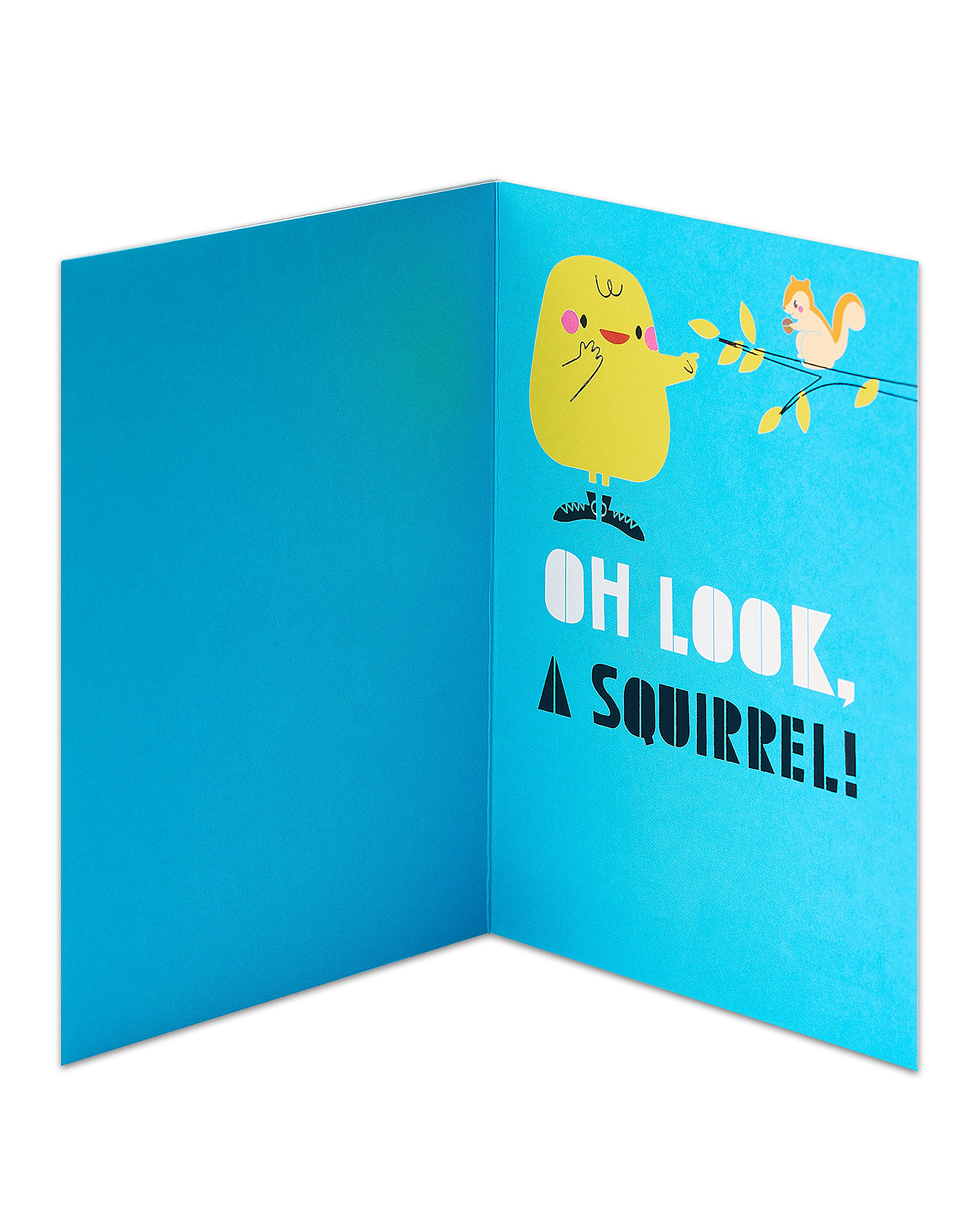 American Greetings Funny Birthday Card (Distracted Squirrel) - Image 2