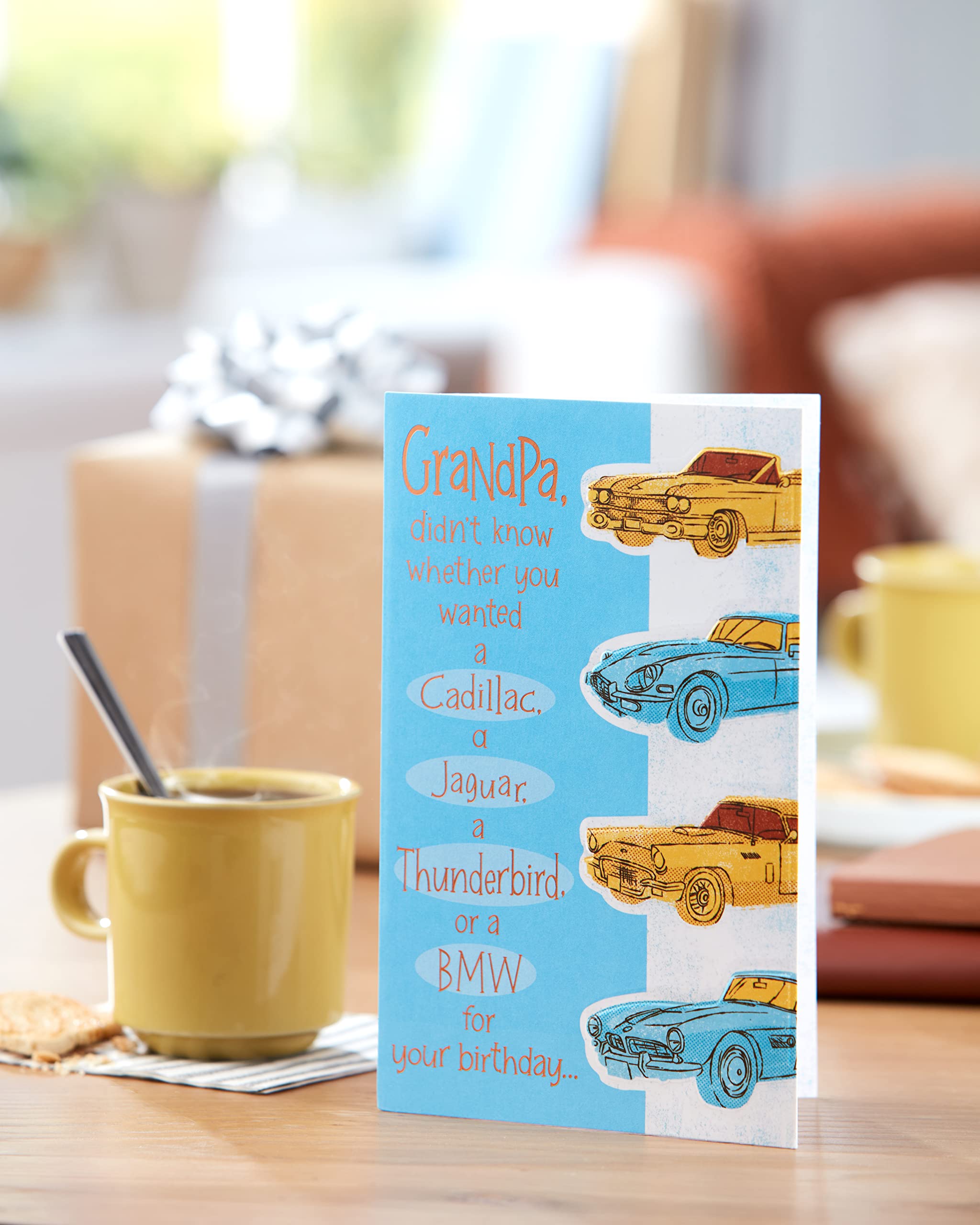 American Greetings Funny Birthday Card for Grandpa (Cars) - Image 6