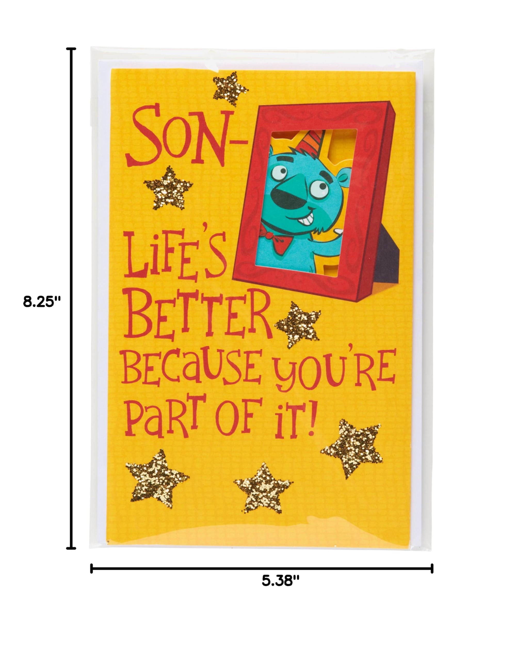 American Greetings Funny Birthday Card for Son (Life's Better) - Image 6
