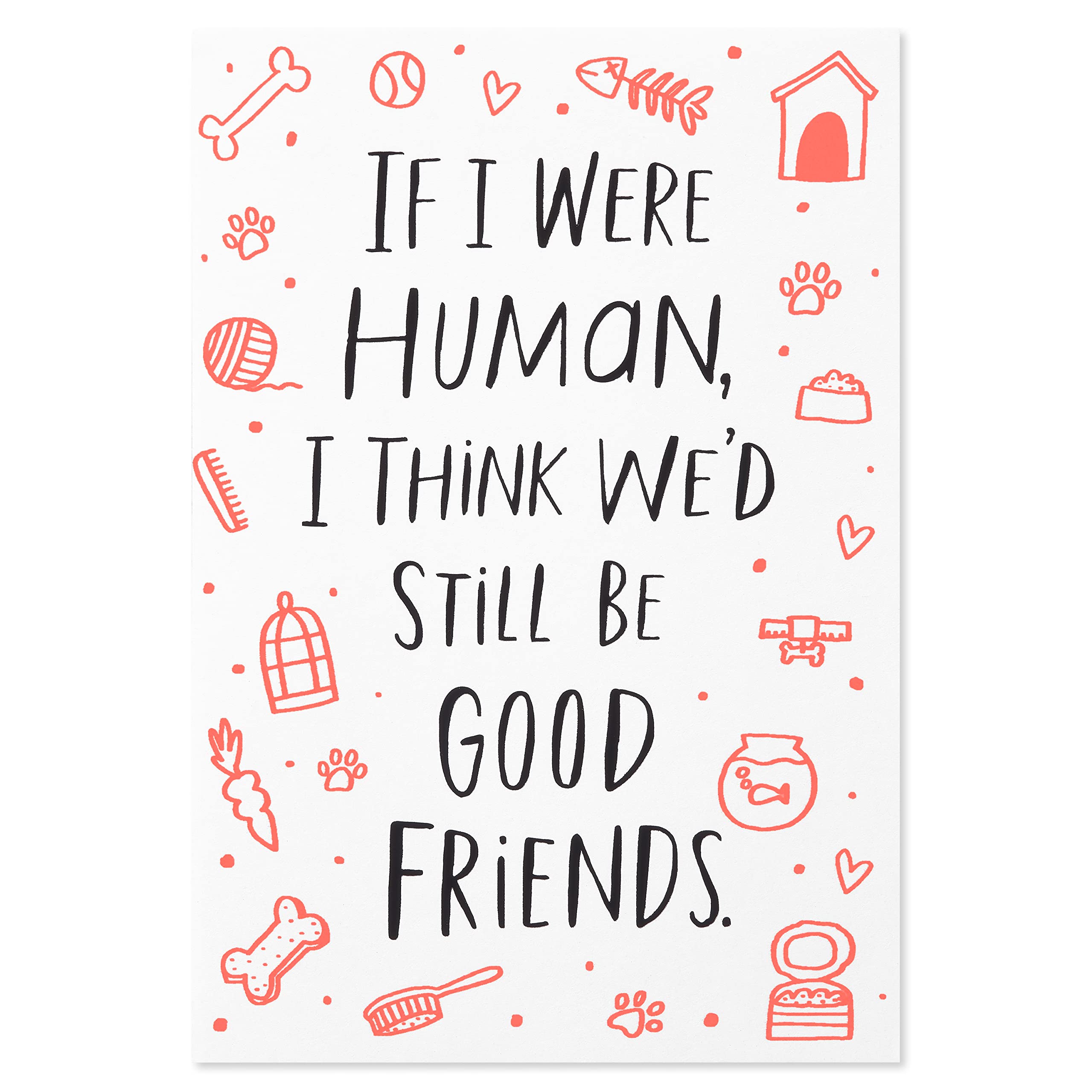 American Greetings Funny Birthday Card from Pet (We'd Still Be Good Friends) - Image 4
