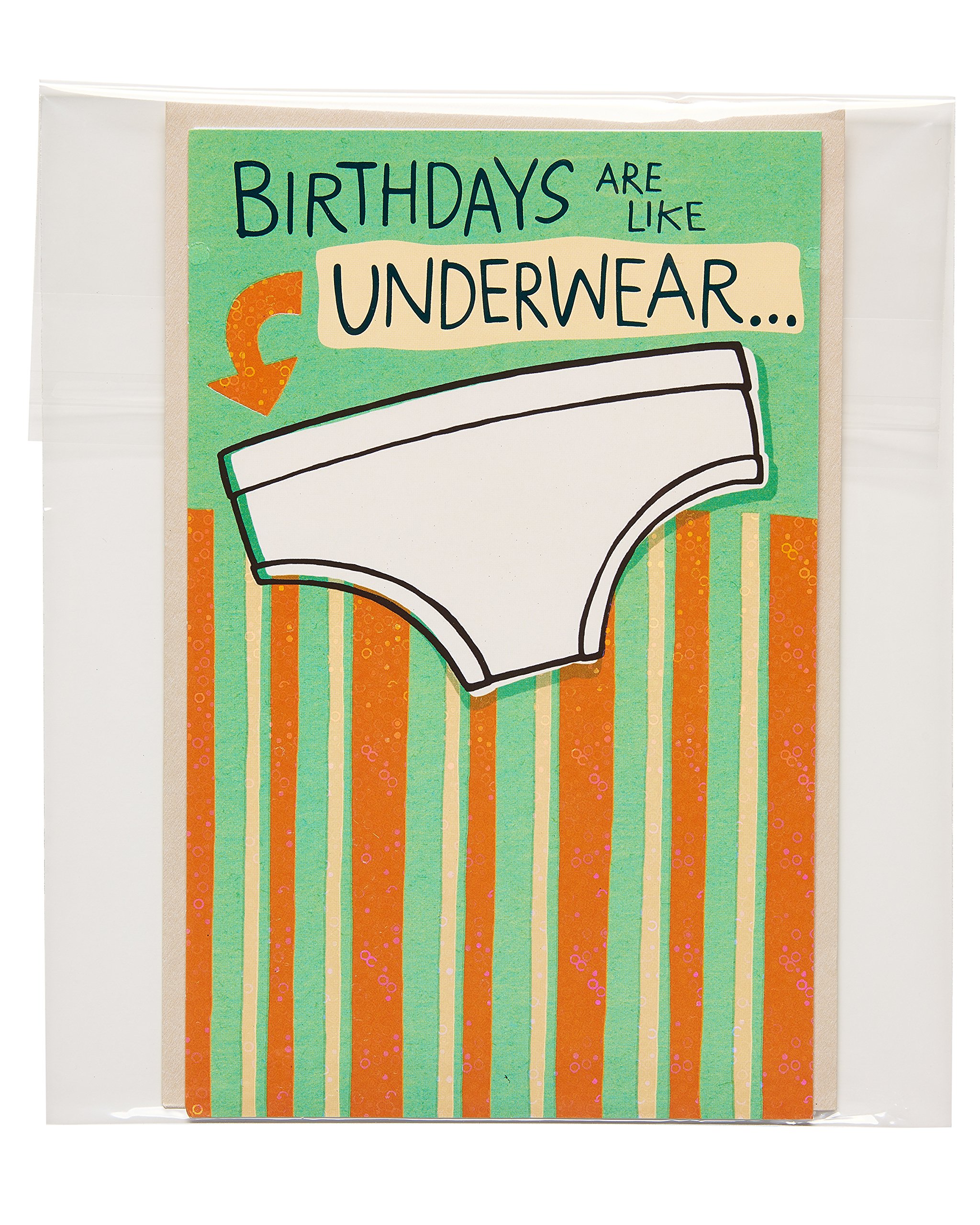 American Greetings Funny Birthday Card (Underwear) - Image 3