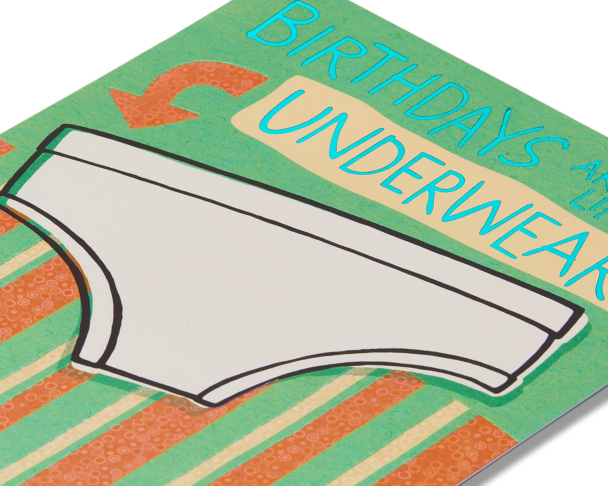 American Greetings Funny Birthday Card (Underwear) - Image 4