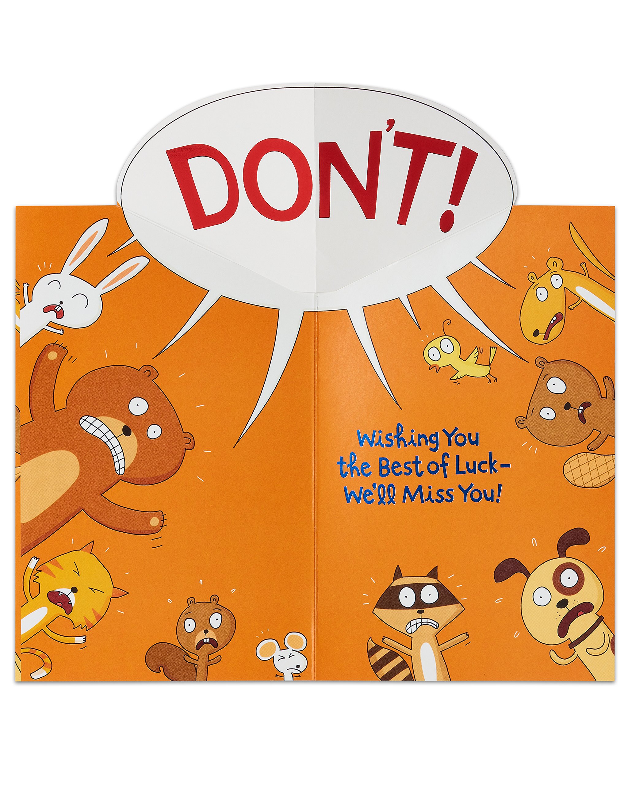 American Greetings Funny Goodbye Card (Don't Leave) - Image 2