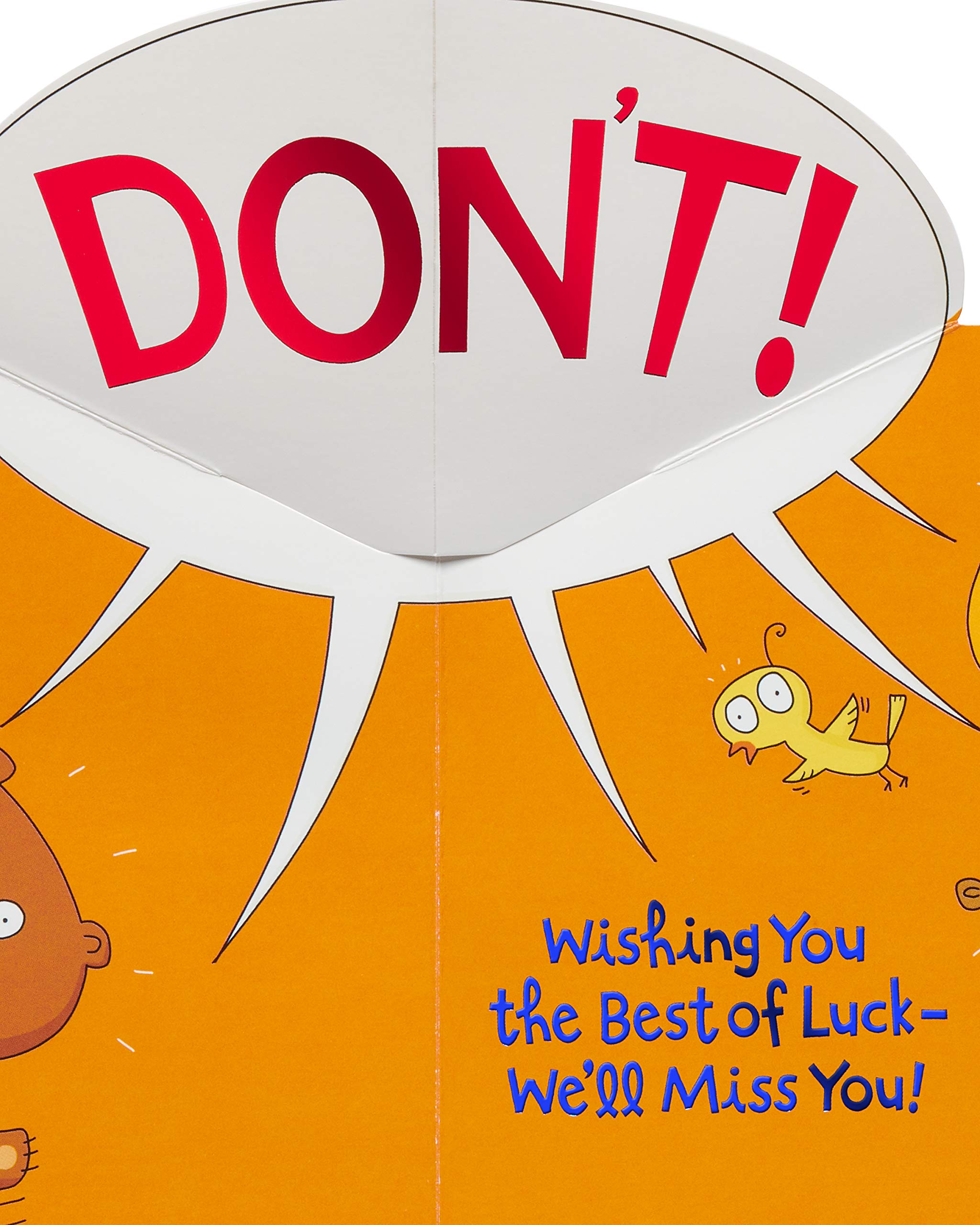 American Greetings Funny Goodbye Card (Don't Leave) - Image 3