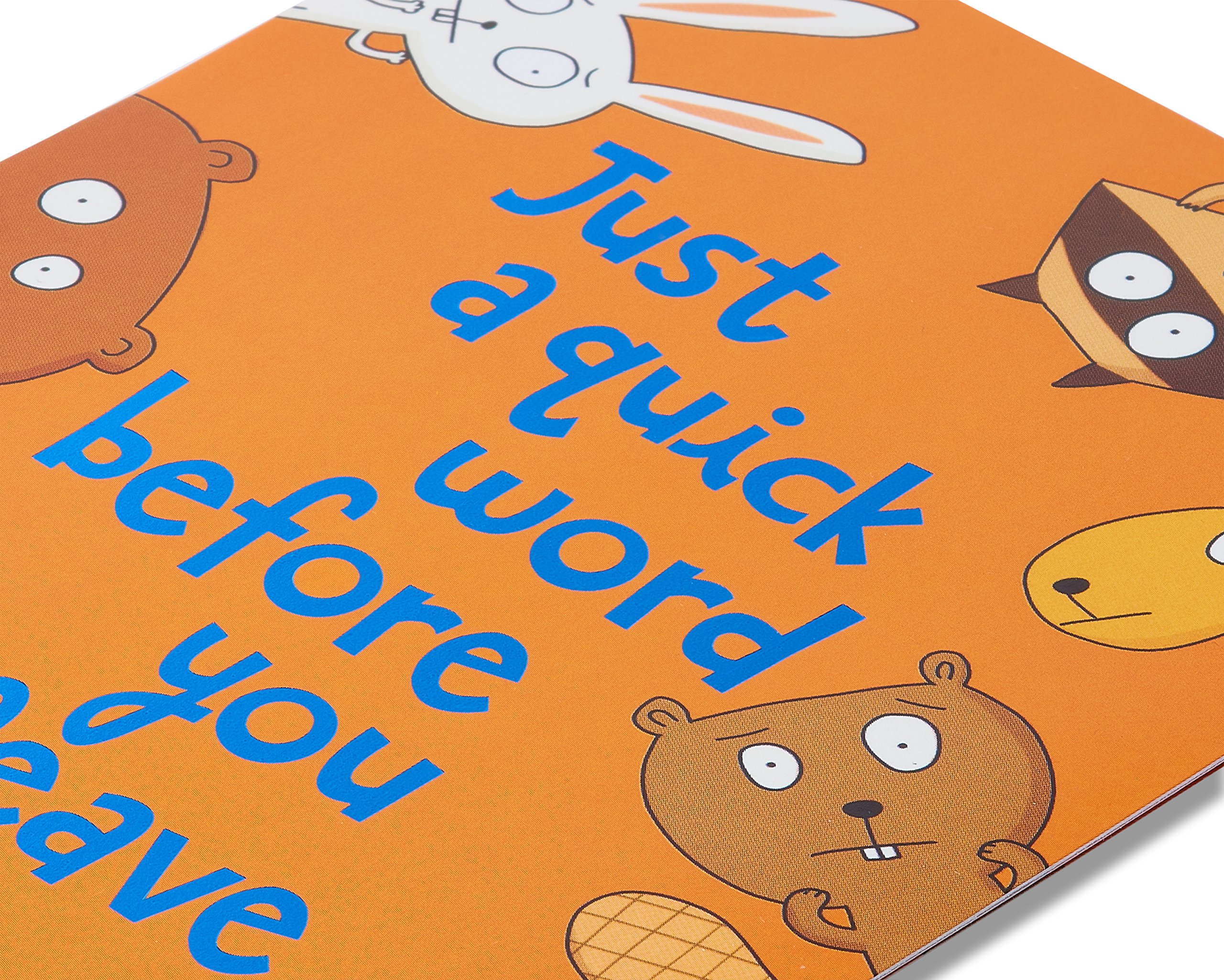 American Greetings Funny Goodbye Card (Don't Leave) - Image 4