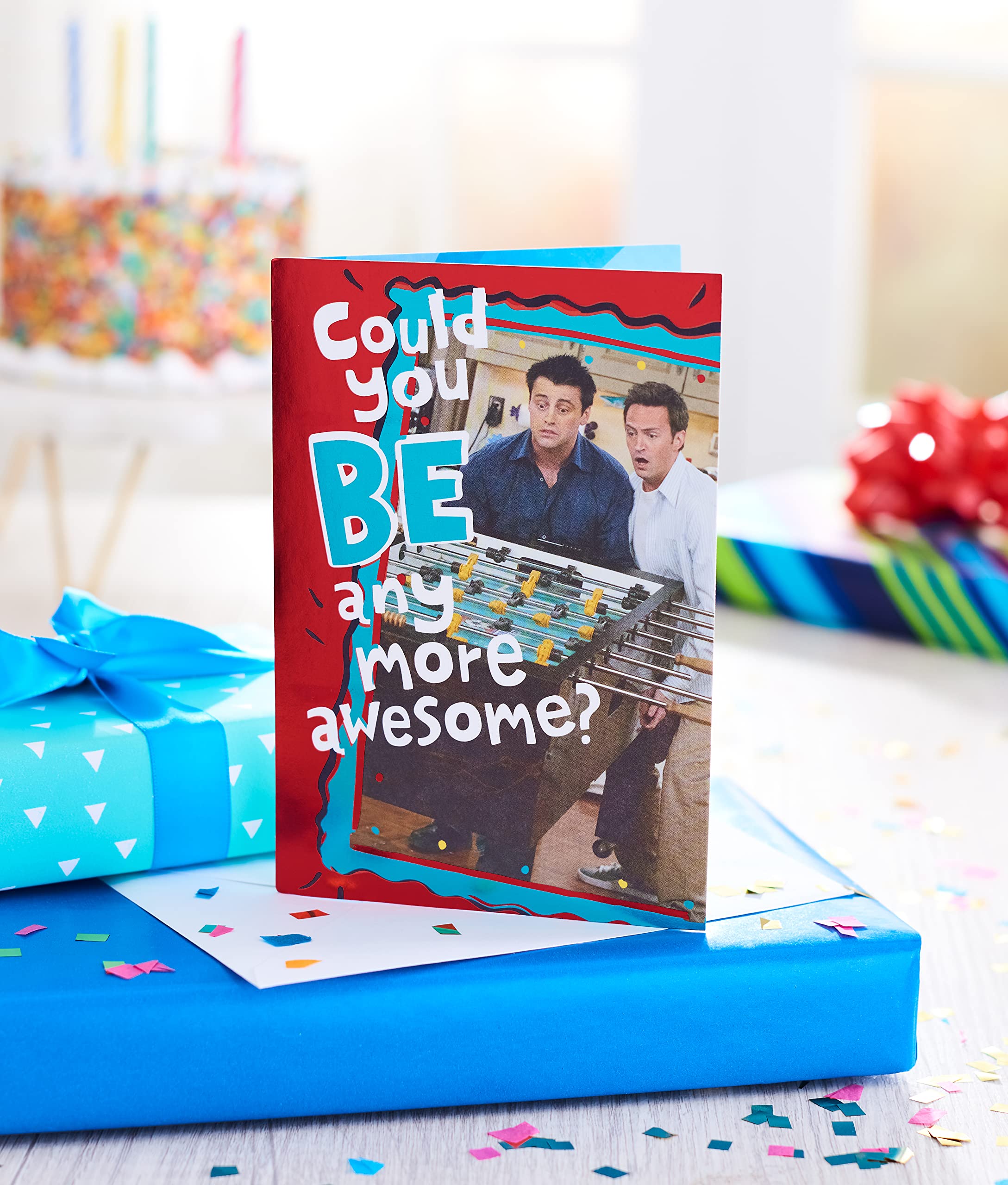 American Greetings Funny Pop Up Birthday Card (Friends, Joey and Chandler) - Image 6