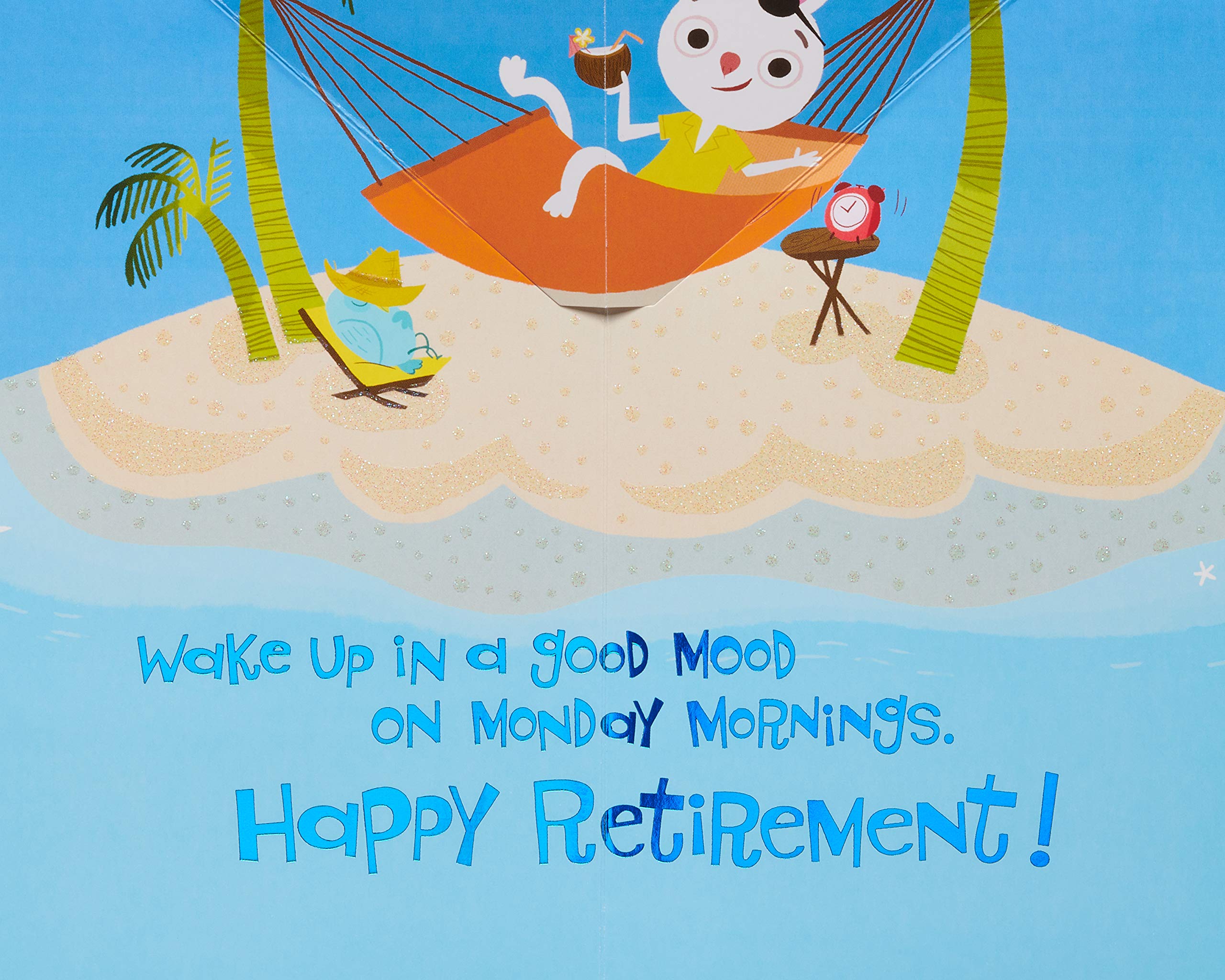 American Greetings Funny Retirement Card (Monday Mornings) - Image 3