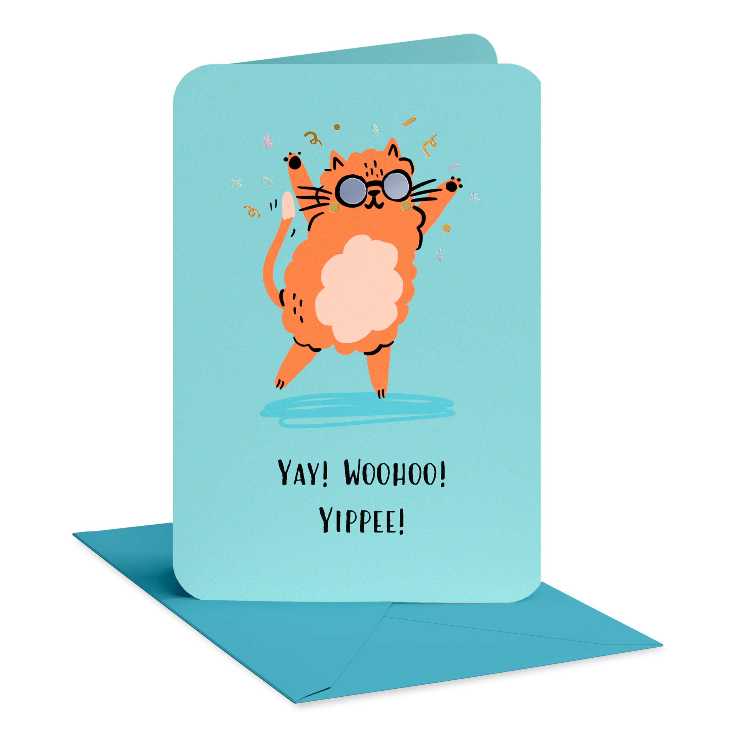 American Greetings Funny Thank You Card, Silly Gratitude Card (Happy Dance)