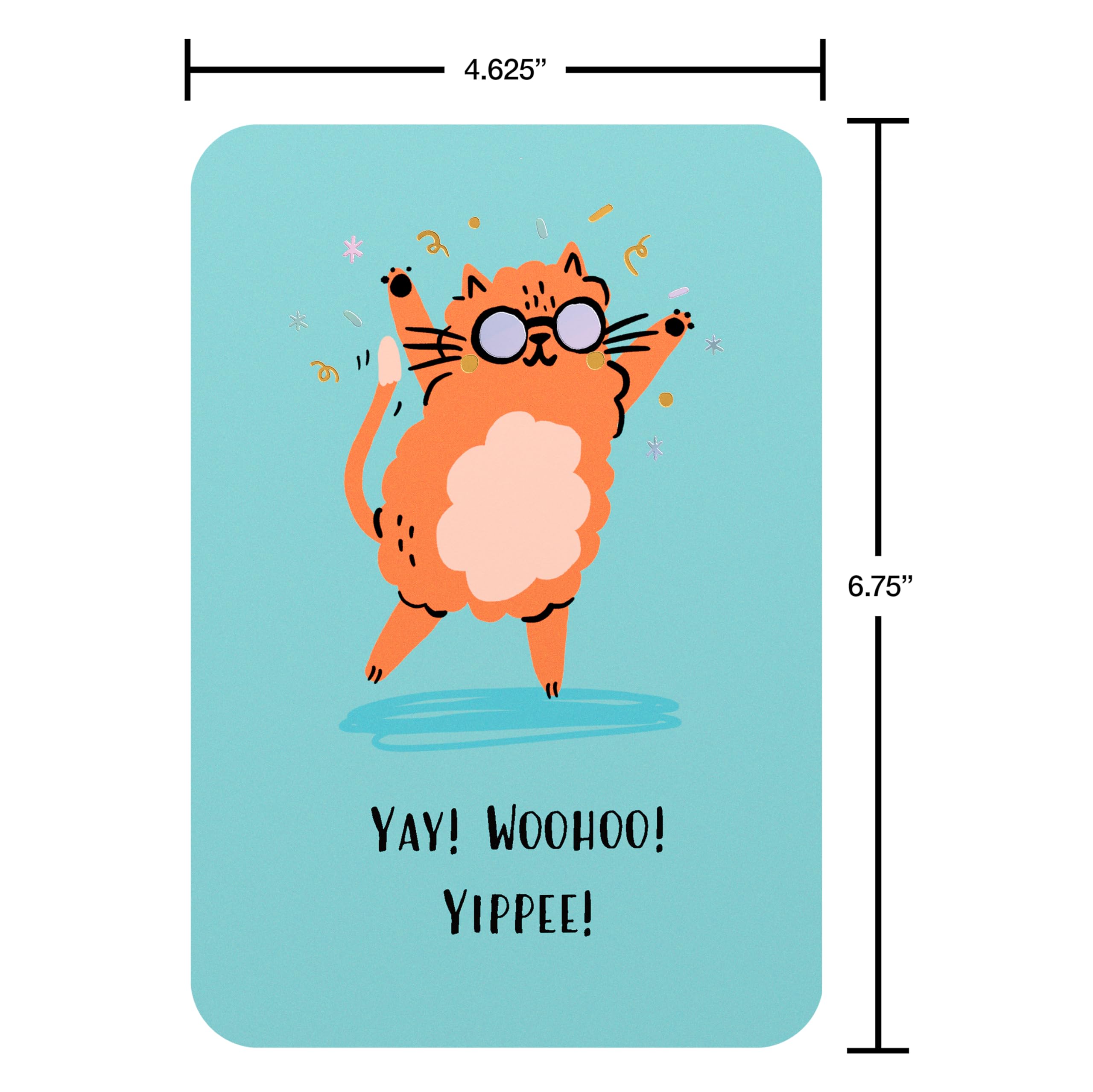 American Greetings Funny Thank You Card, Silly Gratitude Card (Happy Dance) - Image 5