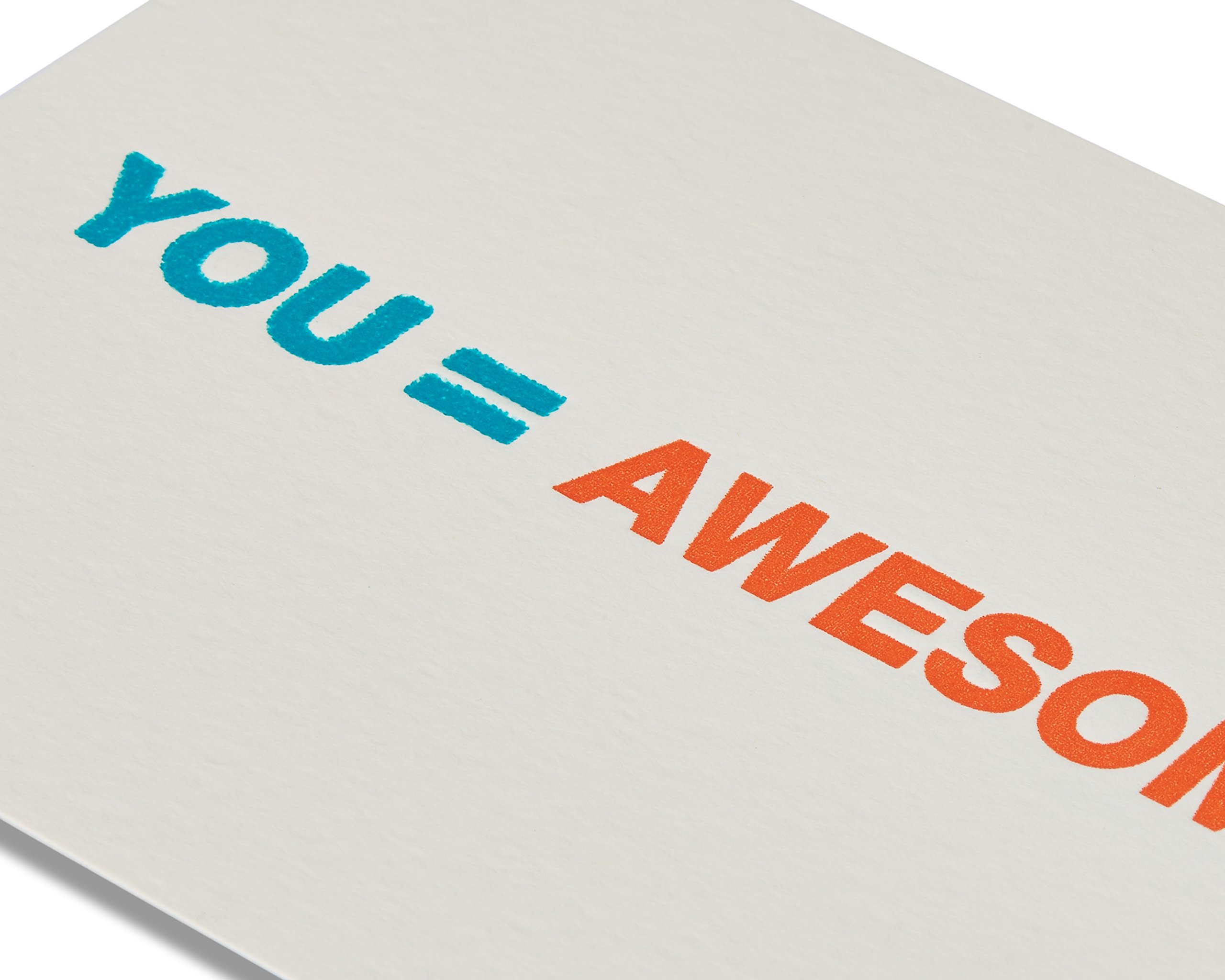American Greetings Funny Thank You Card (You Equal Awesome) - Image 4