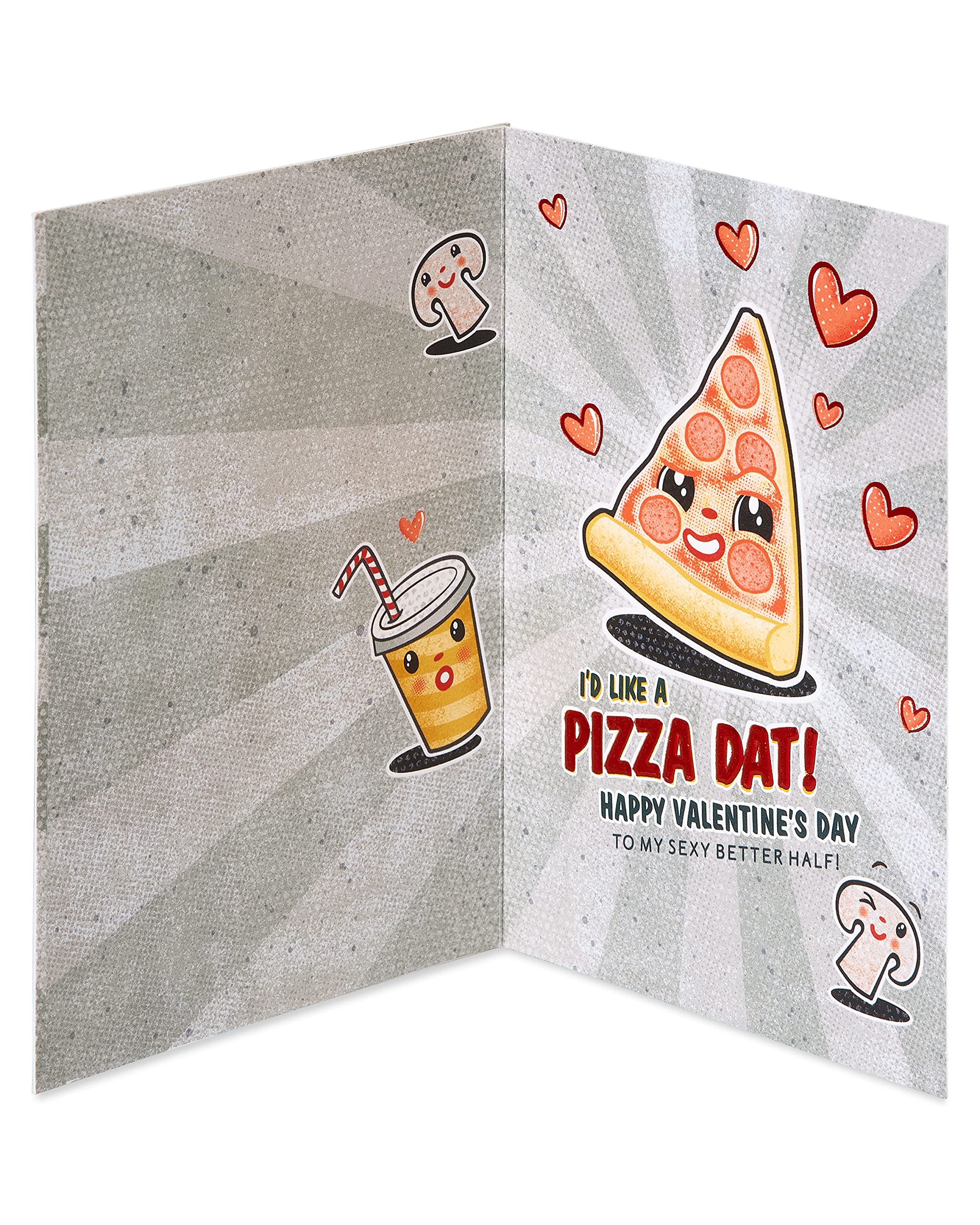 American Greetings Funny Valentines Day Card (Pizza Dat) - Image 2