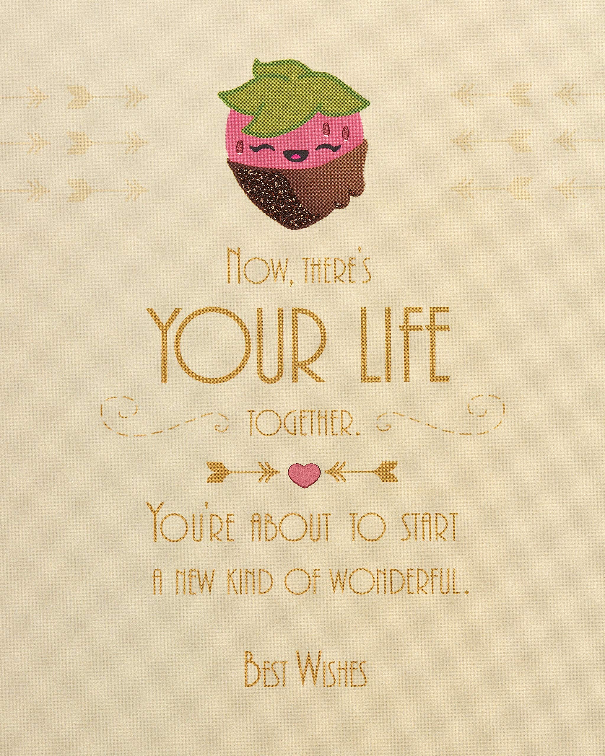 American Greetings Funny Wedding, Bridal Shower or Engagement Card (Chocolate Strawberry) - Image 3