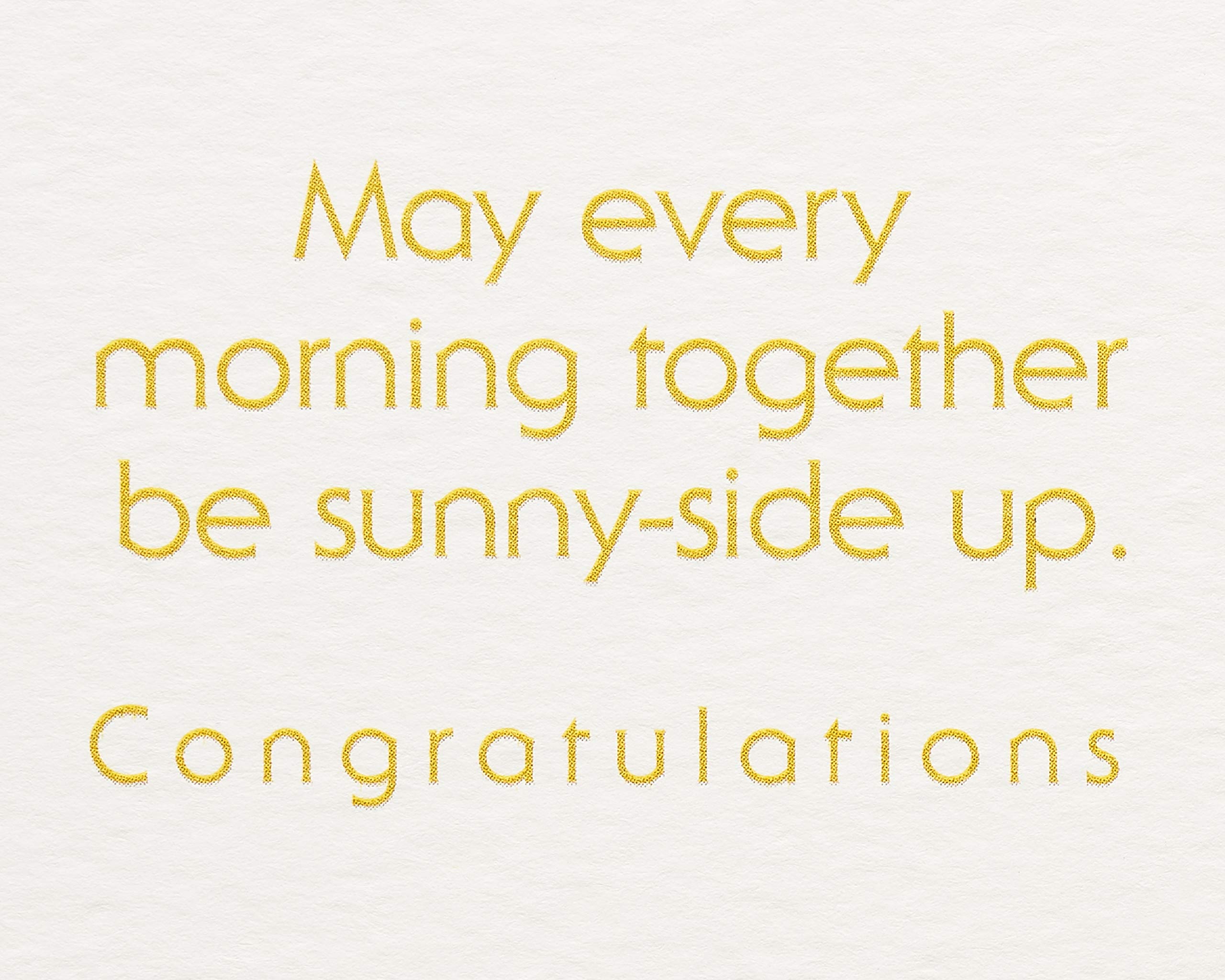 American Greetings Funny Wedding Card (Sunny-Side Up) - Image 3