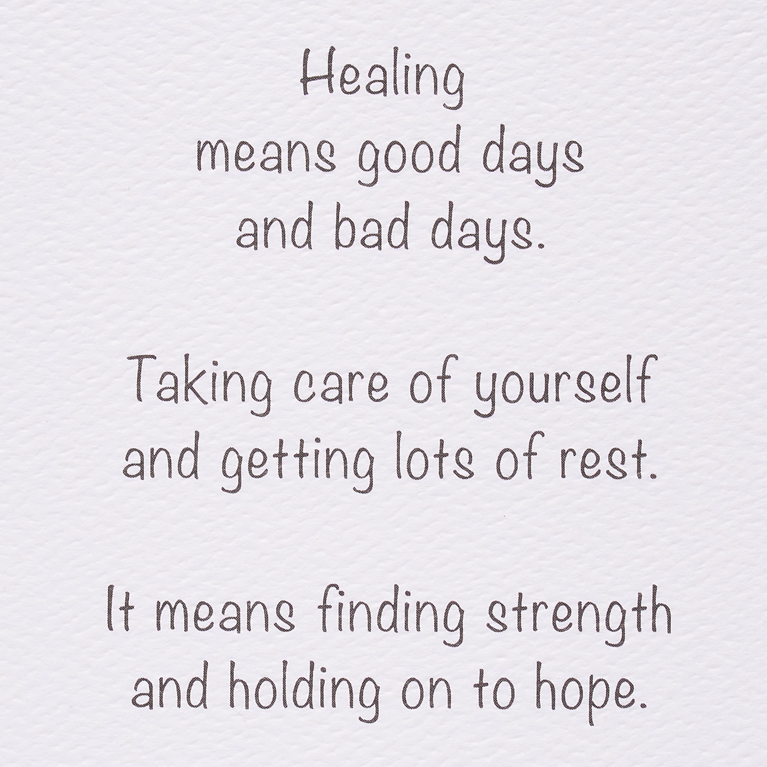 American Greetings Get Well Soon Card (Good Days and Bad Days) - Image 3