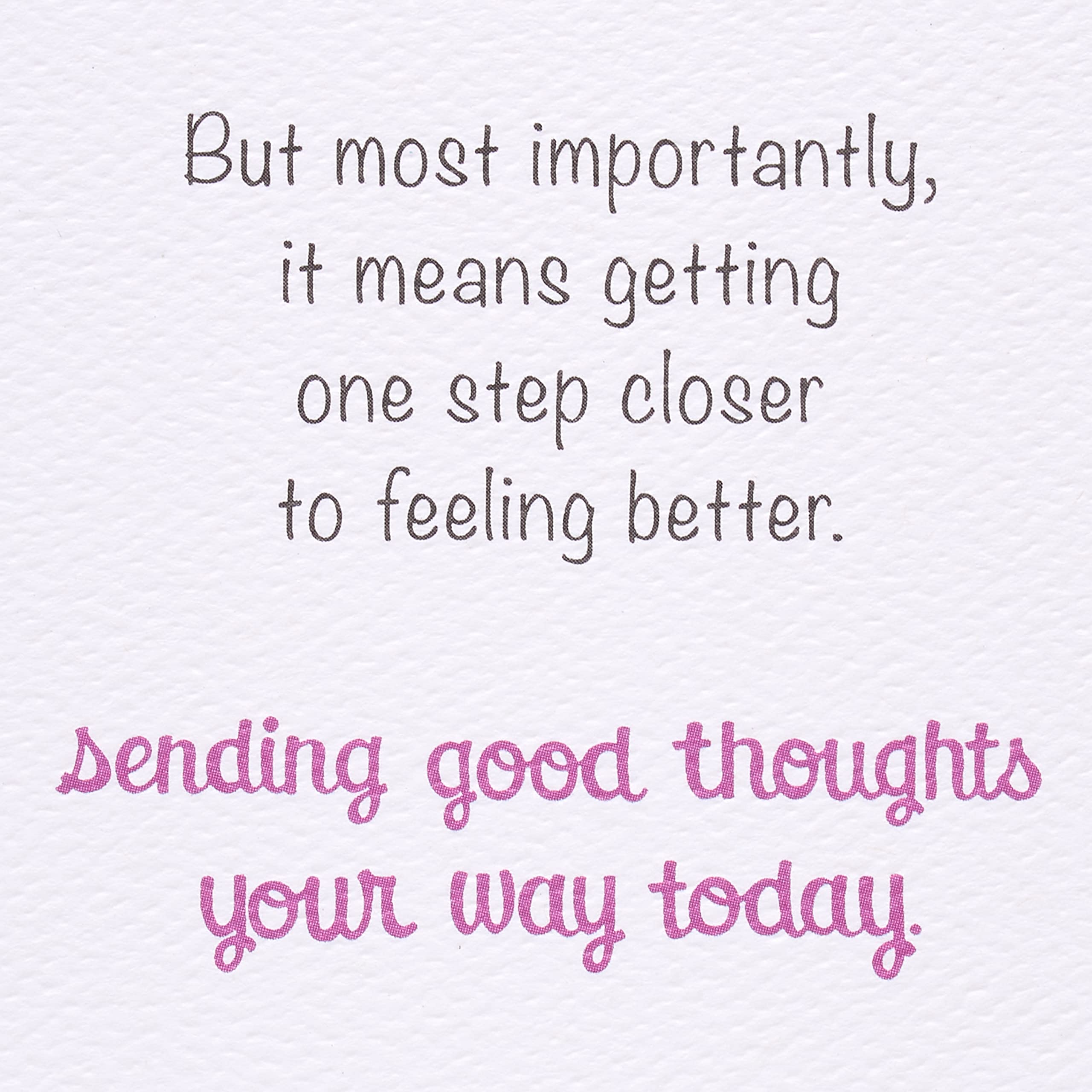 American Greetings Get Well Soon Card (Good Days and Bad Days) - Image 4