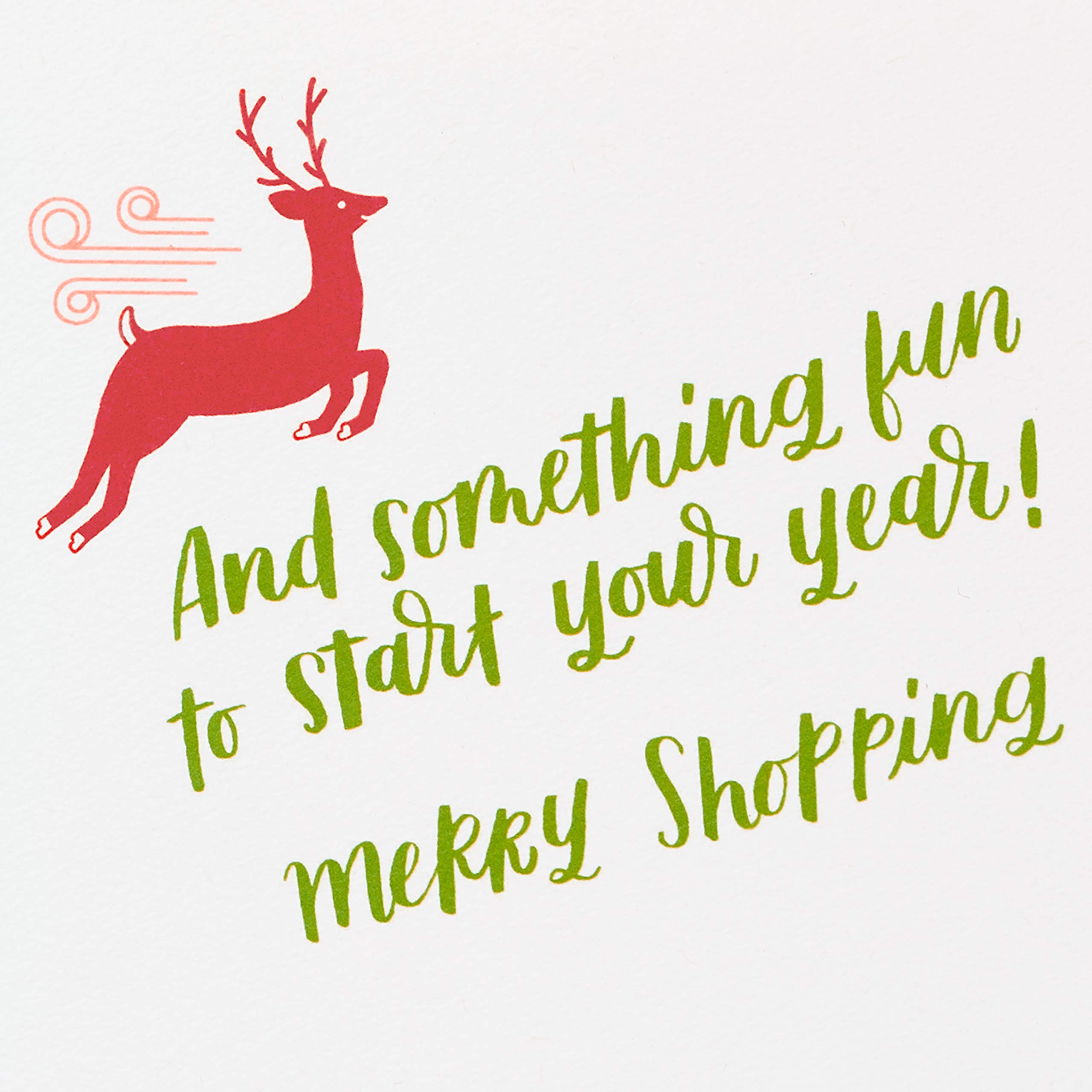 American Greetings Gift Card Holder Christmas Card (Merry Shopping) - Image 3