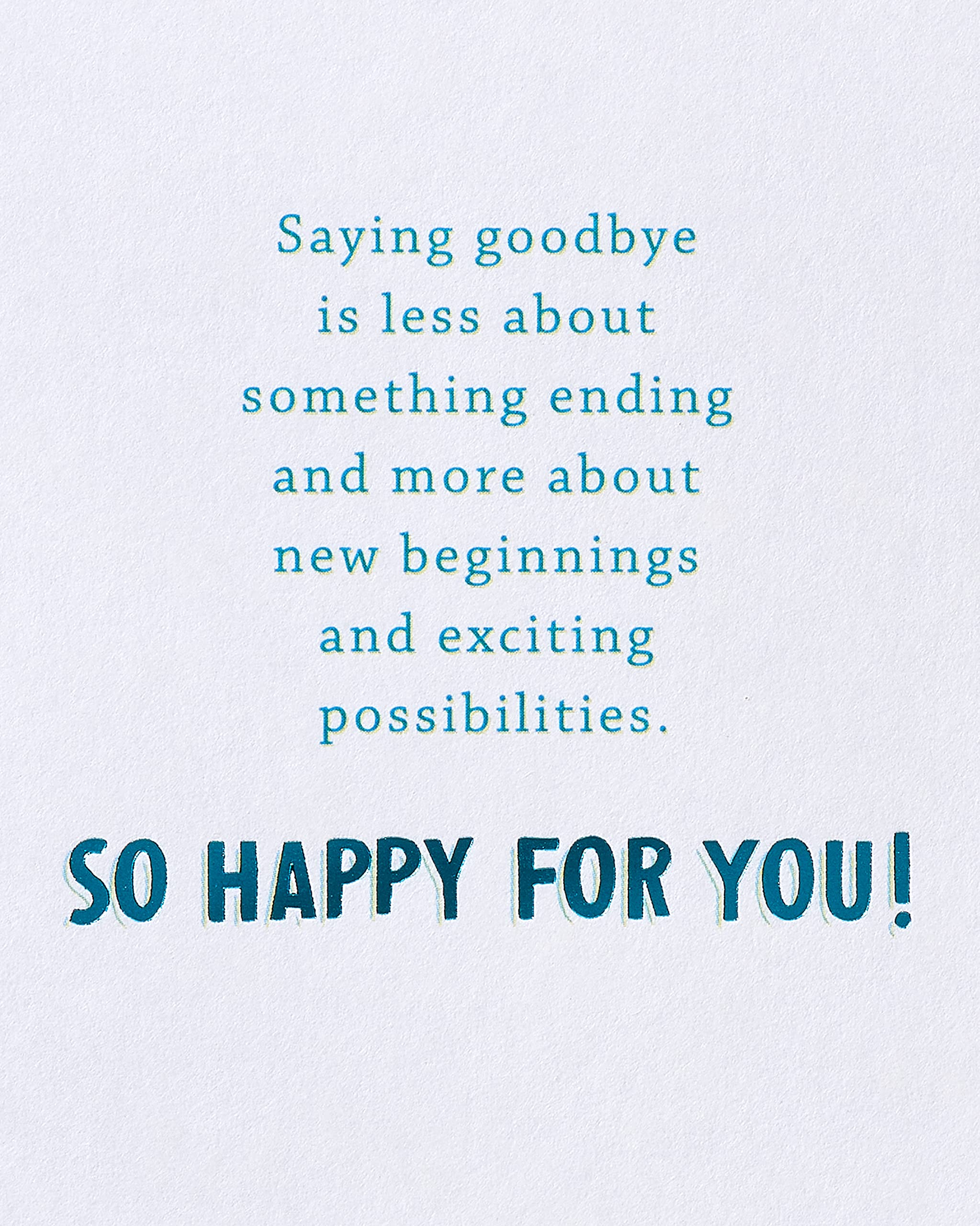 American Greetings Goodbye Card (Good Luck) - Image 3