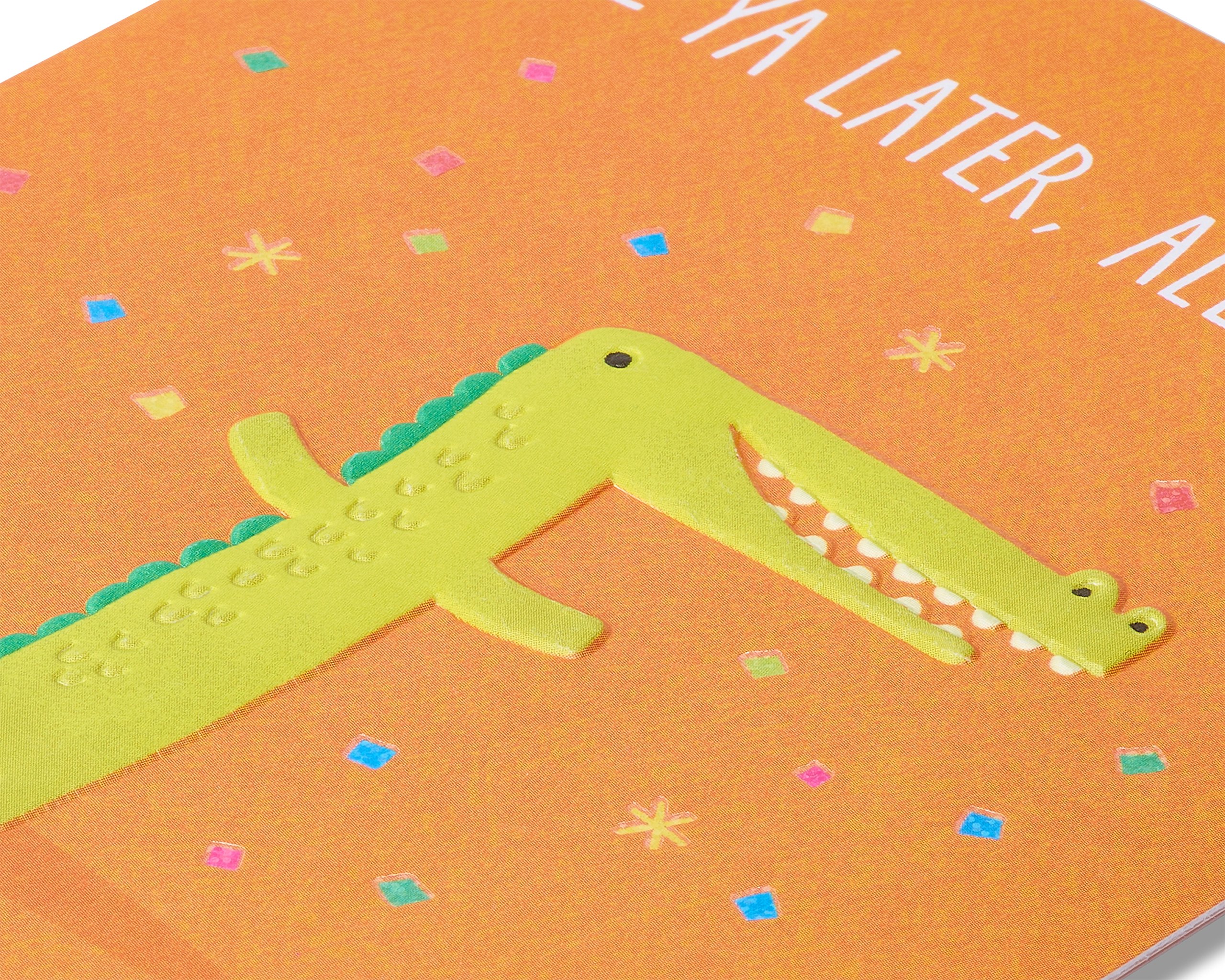 American Greetings Goodbye Card (See Ya Later Alligator) - Image 4