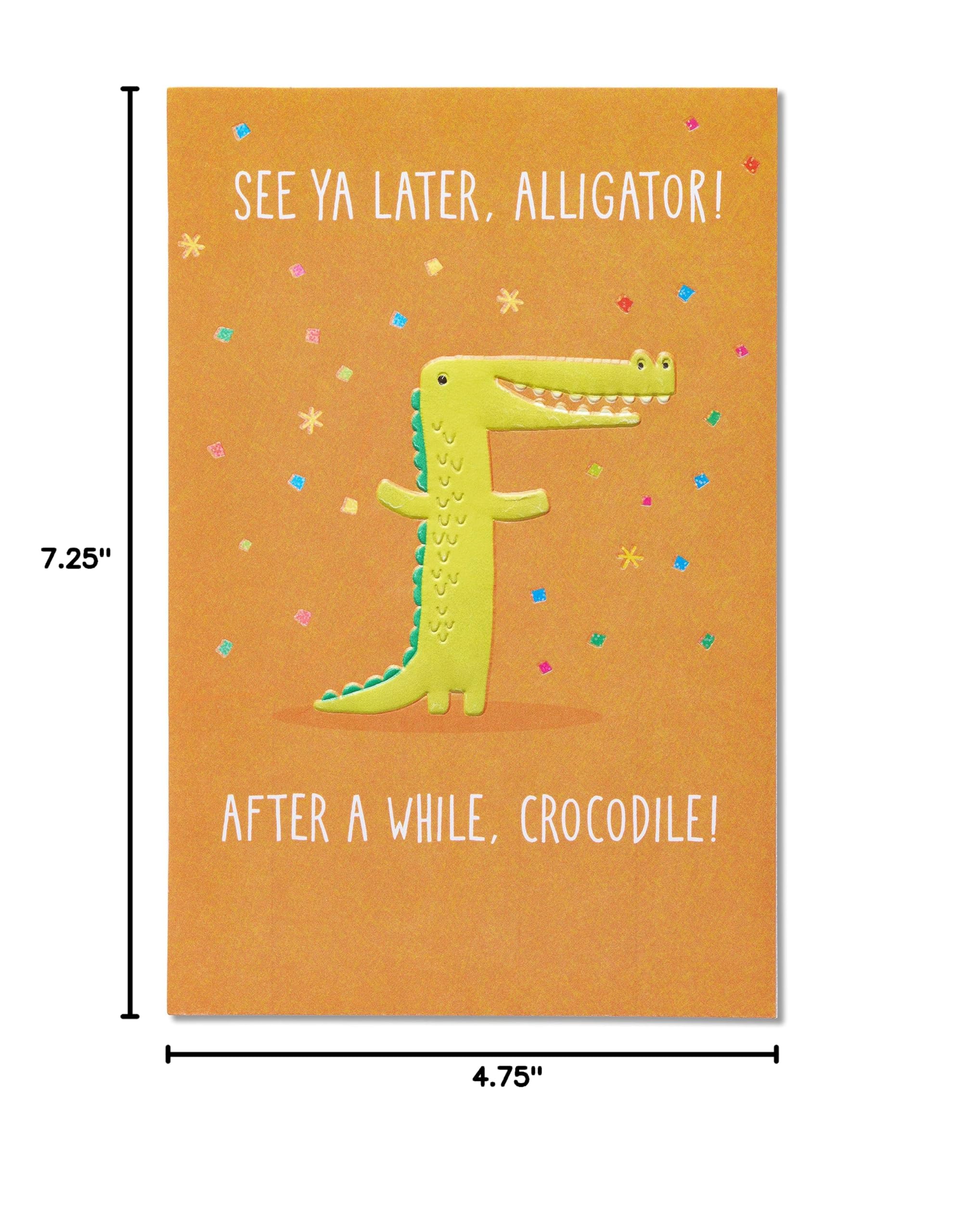 American Greetings Goodbye Card (See Ya Later Alligator) - Image 7