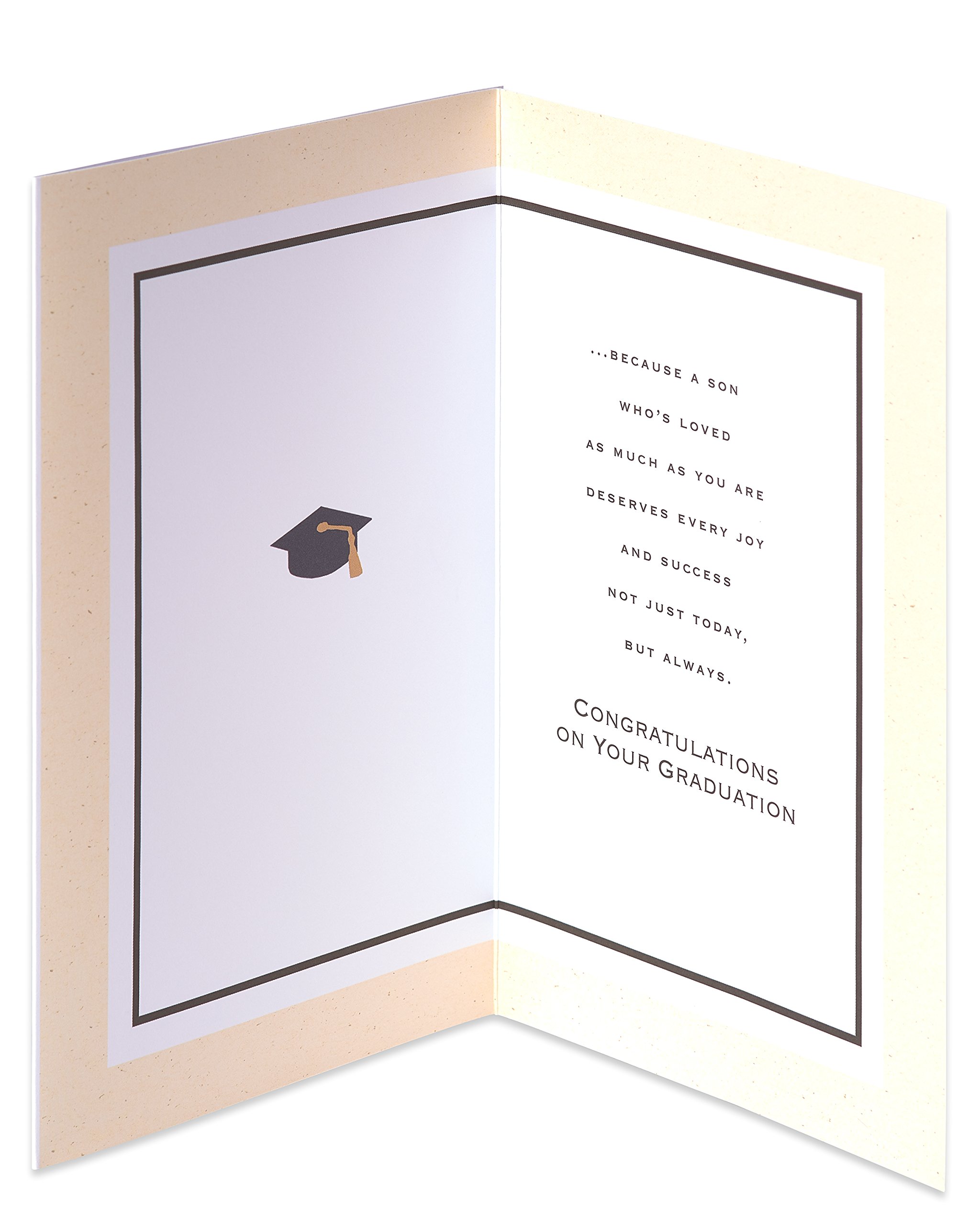 American Greetings Graduation Card for Son (Deserve Every Joy and Success) - Image 2