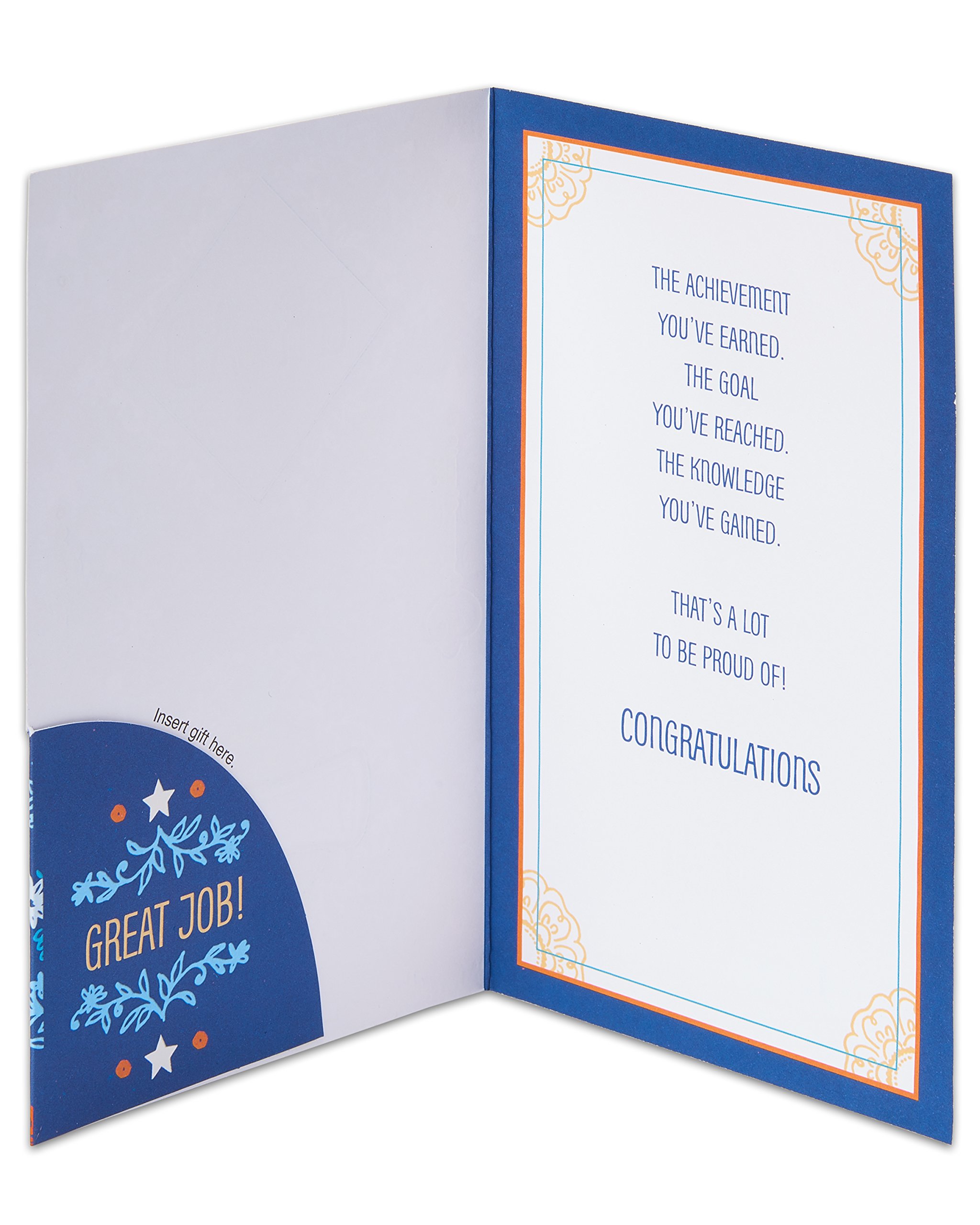 American Greetings Graduation Card with Gift Card Holder (Knowledge You've Gained) - Image 2