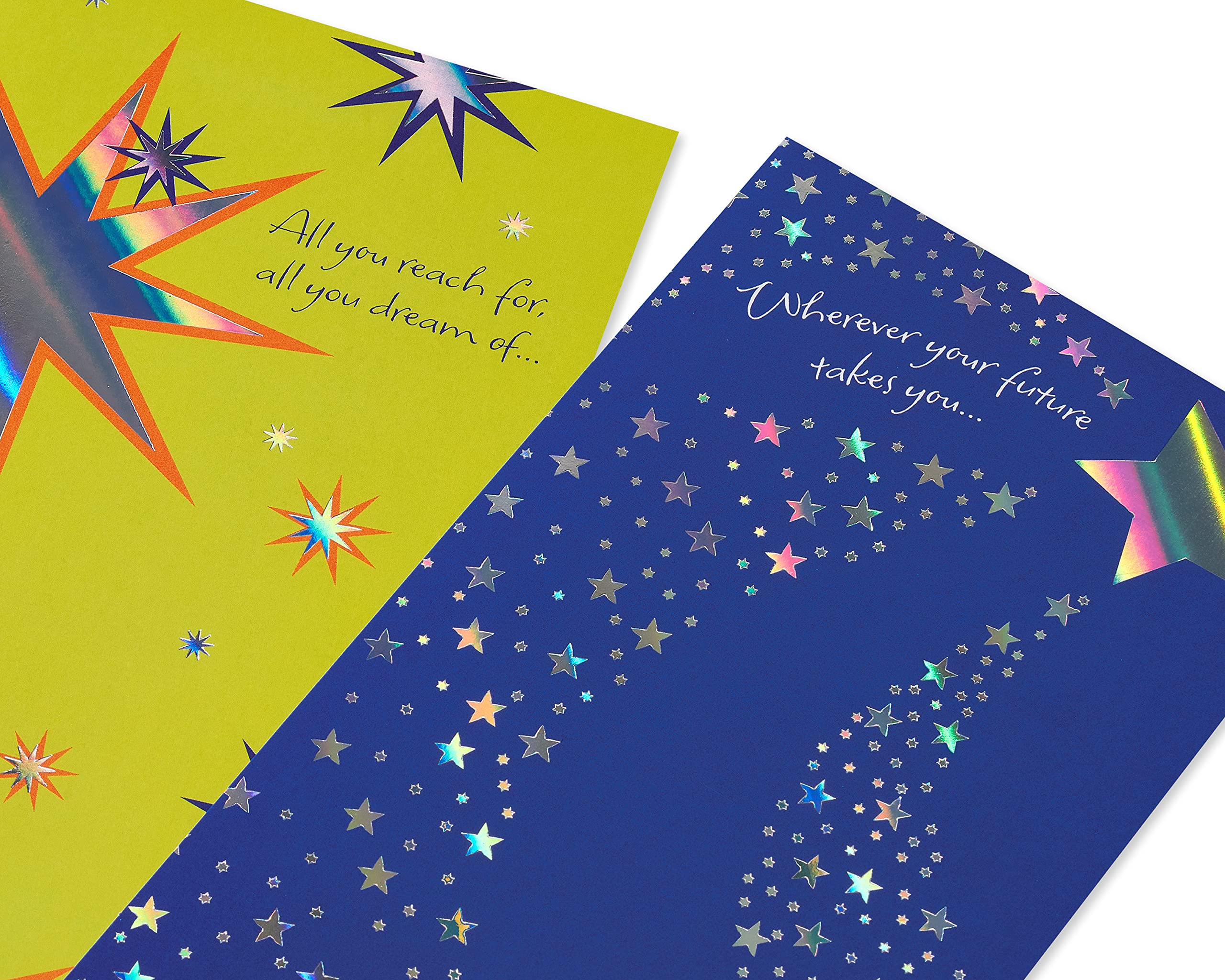American Greetings Graduation Cards with Gift Card Holder, All The Best and Find Happiness Waiting (6 Count) - Image 4