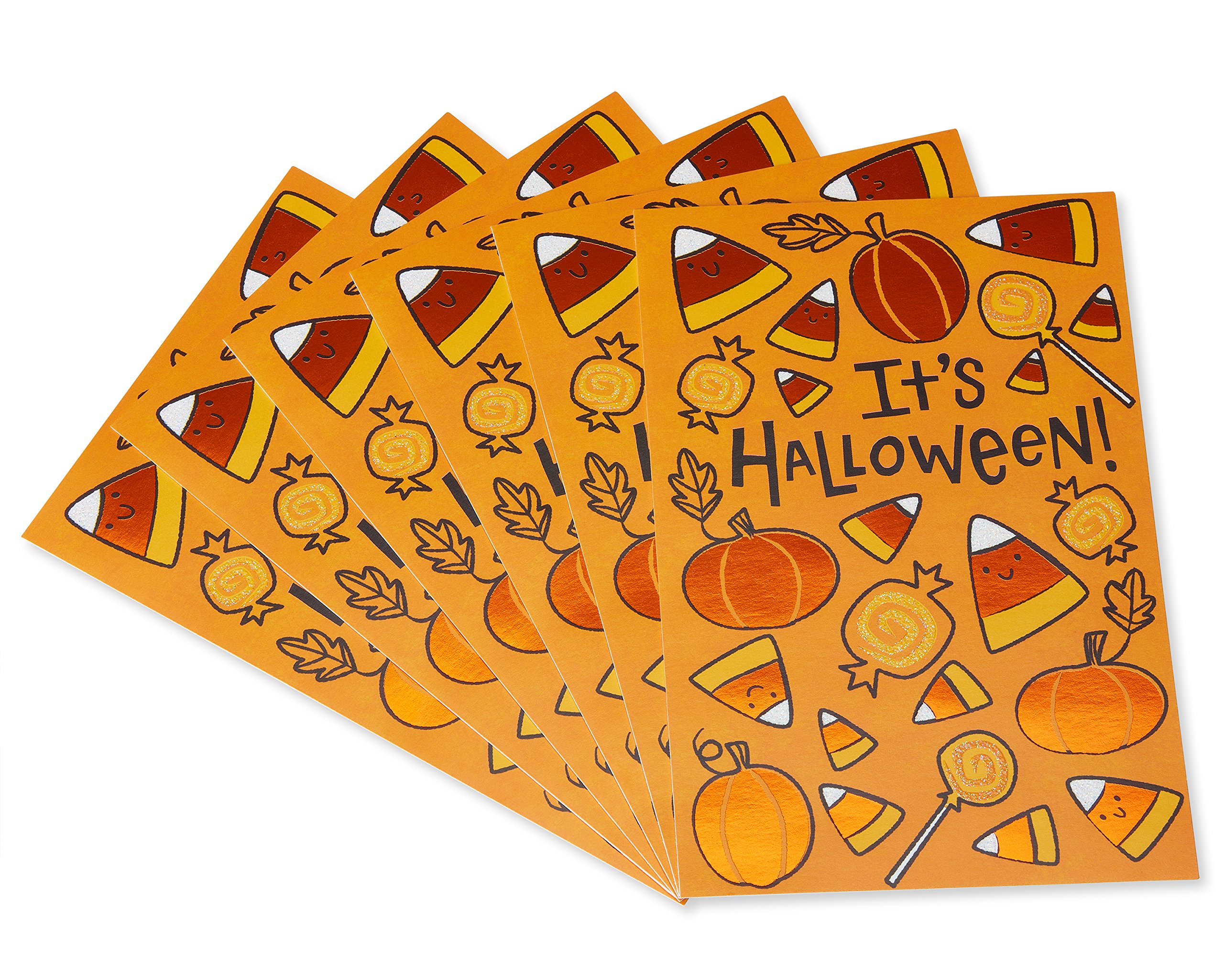 American Greetings Halloween Cards for Kids, Bag Full of Candy (6-Count) - Image 5