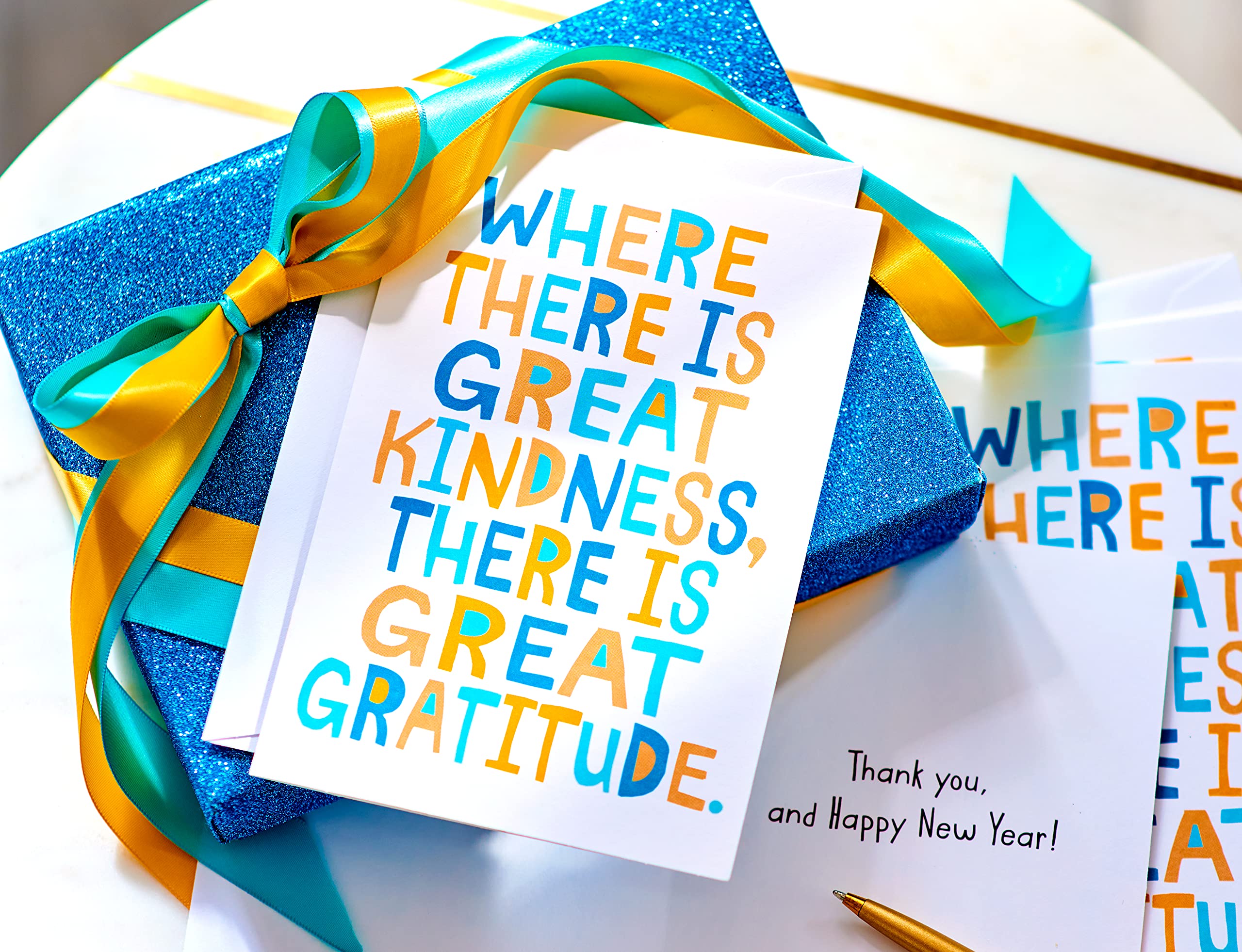 American Greetings Holiday Thank You Cards with Envelopes, Happy New Year (6-Count) - Image 4