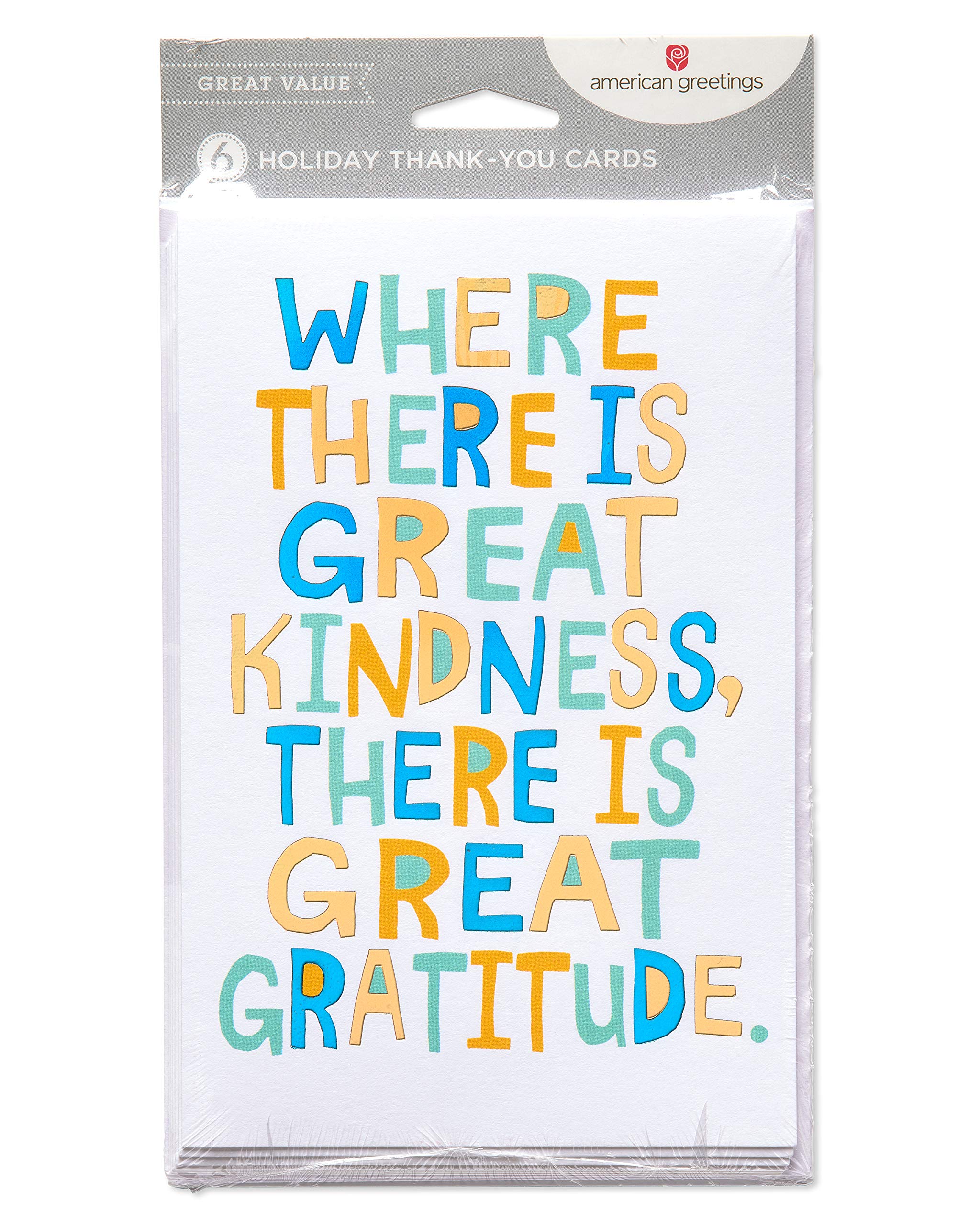 American Greetings Holiday Thank You Cards with Envelopes, Happy New Year (6-Count) - Image 5