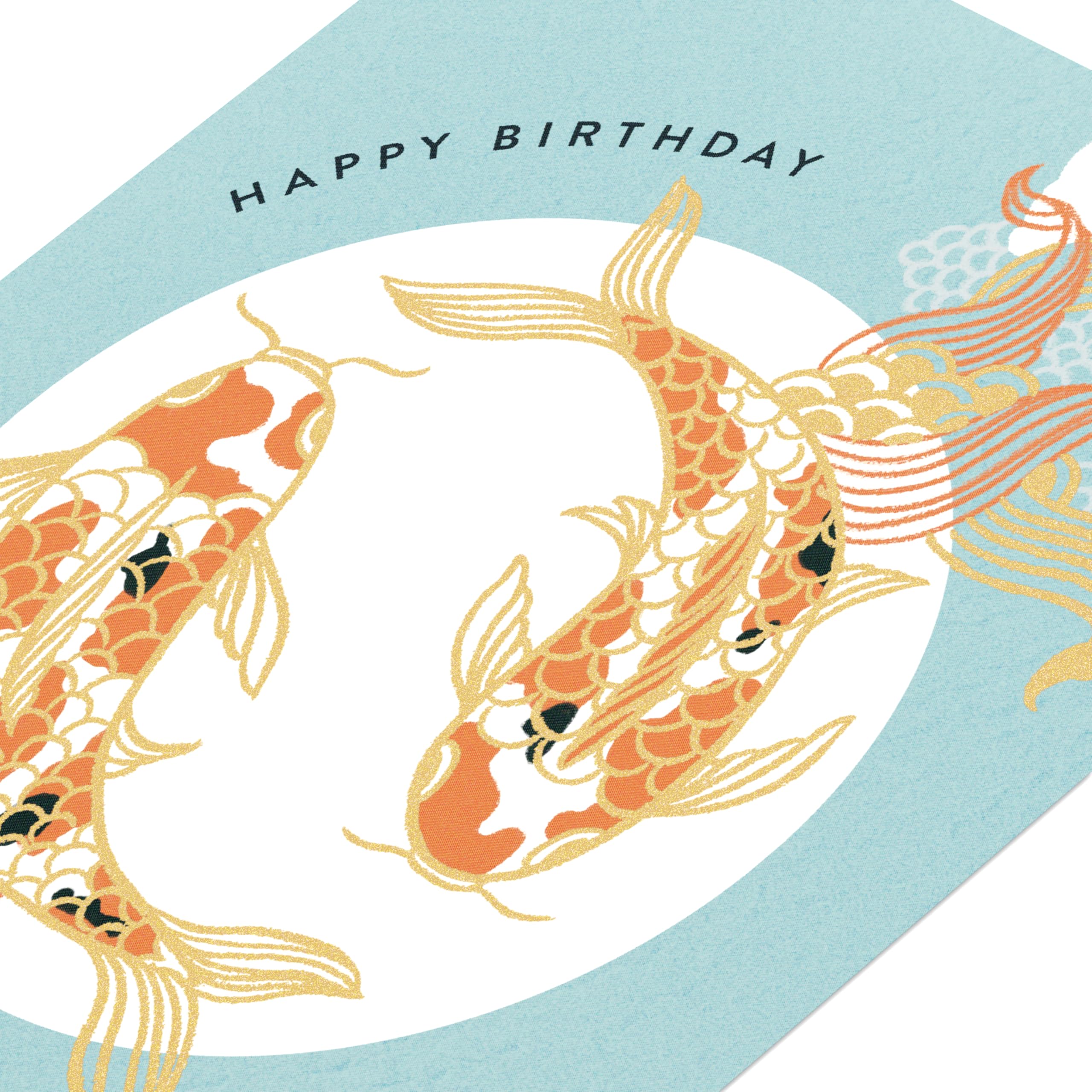 American Greetings Japanese Koi Fish Birthday Card for Friends and Family (All Good Things) - Image 5