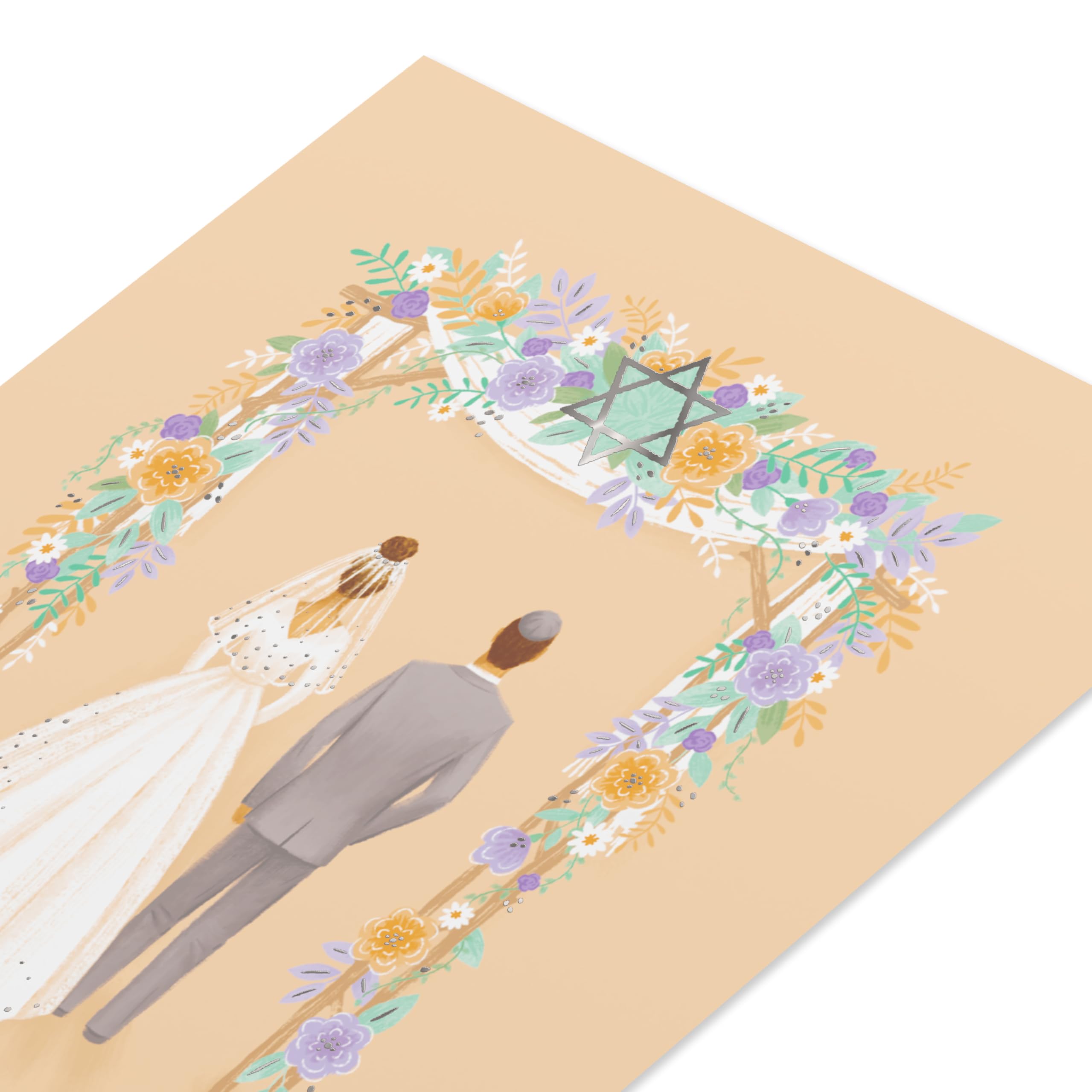 American Greetings Jewish Wedding Card (Mazel Tov) - Image 4
