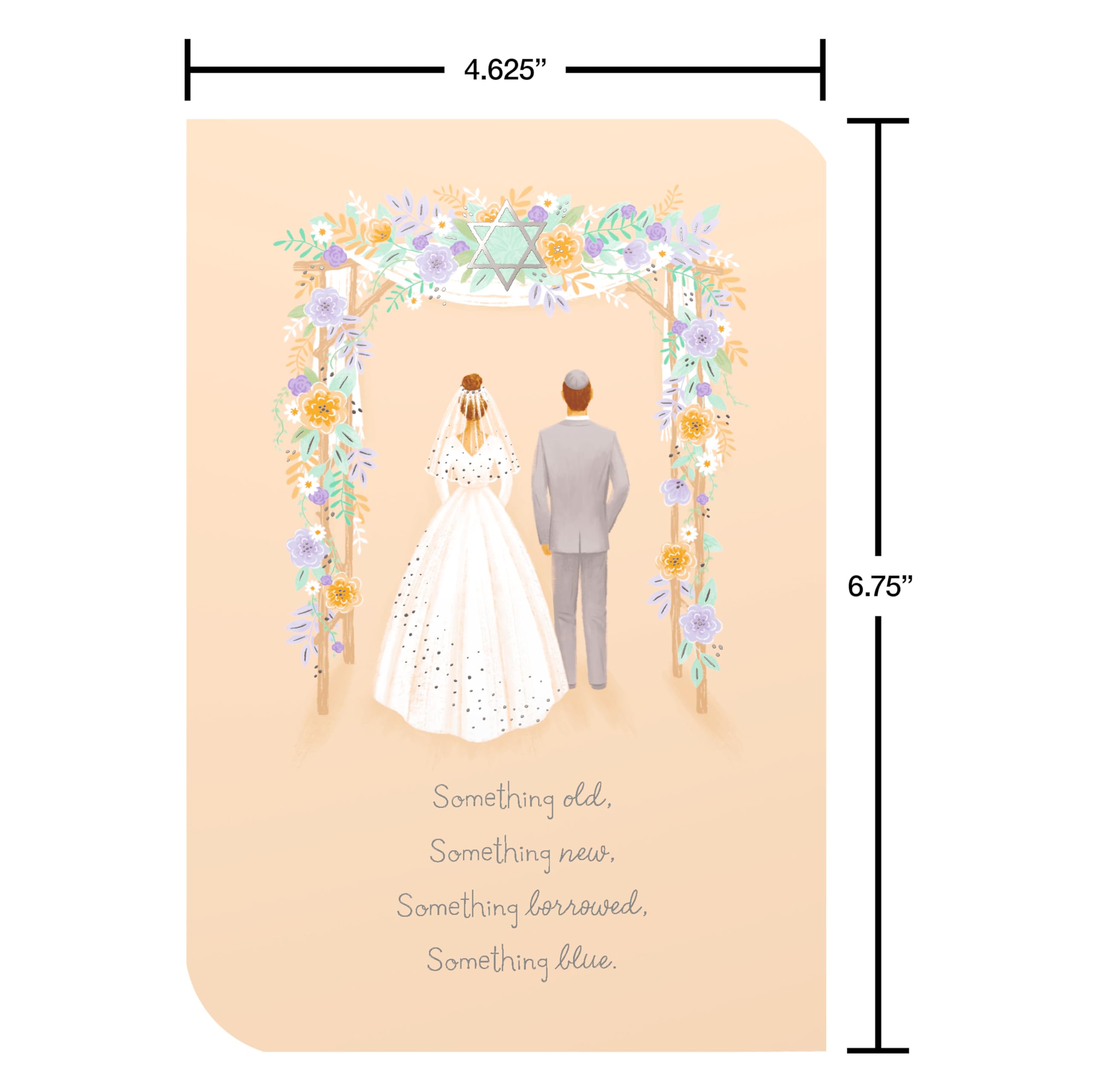 American Greetings Jewish Wedding Card (Mazel Tov) - Image 5