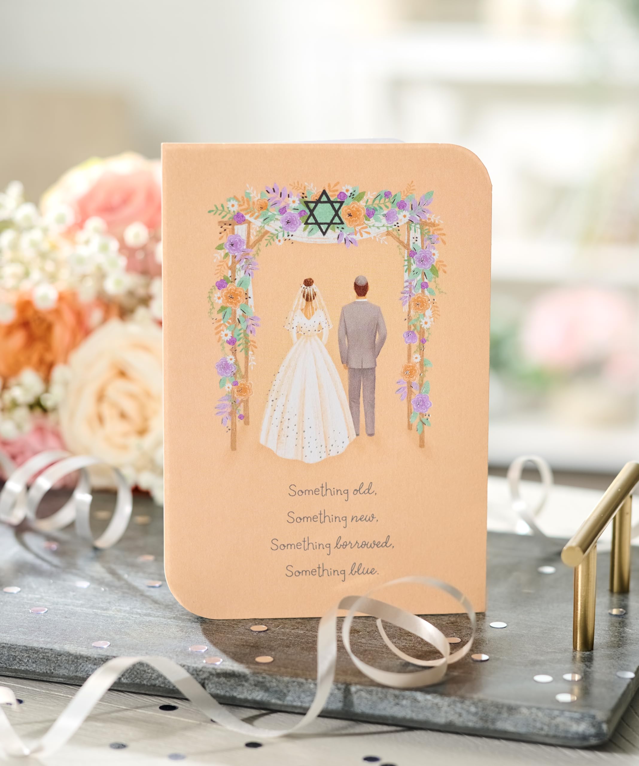 American Greetings Jewish Wedding Card (Mazel Tov) - Image 6