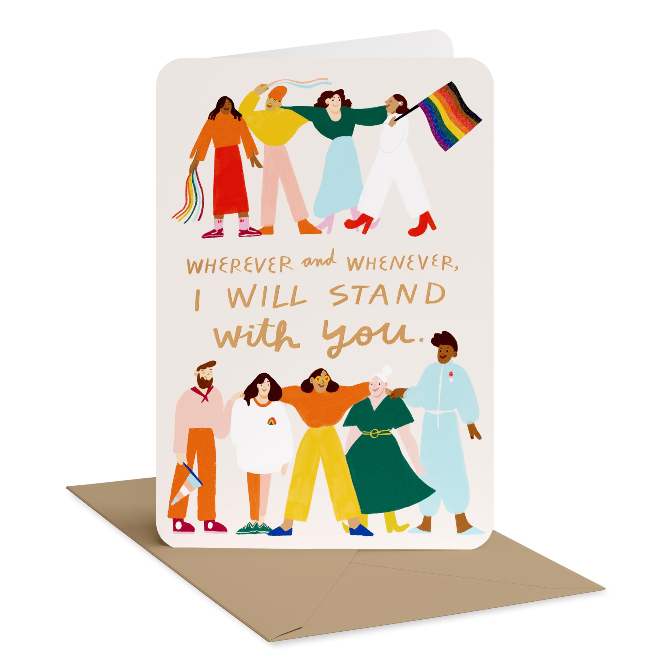 American Greetings LGBTQ+ Thinking Of You Card (You Can Count On Me)